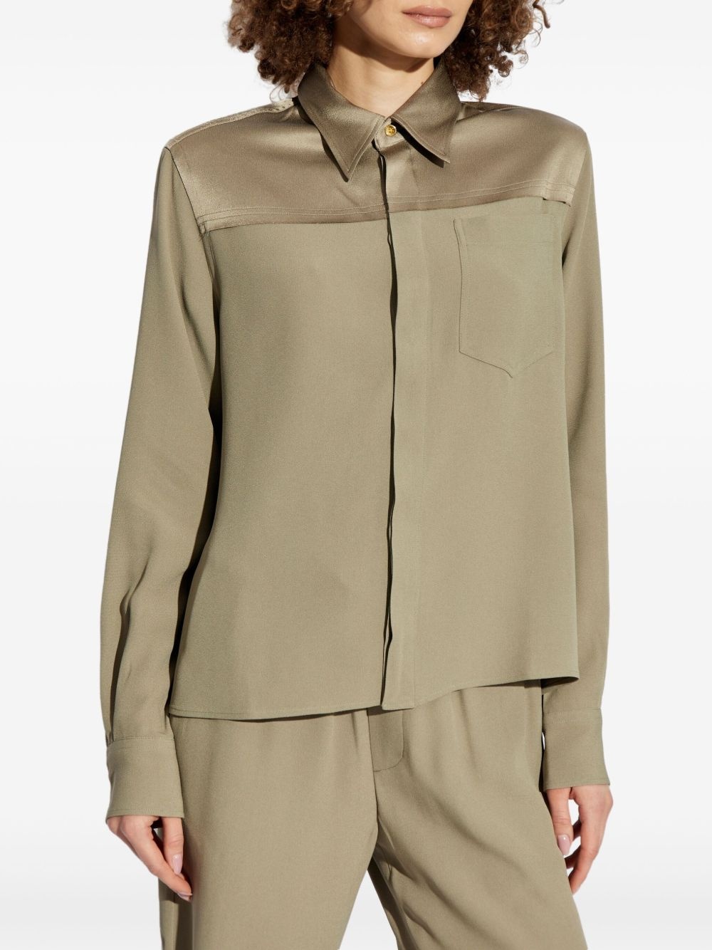 pointed-collar shirt - 3