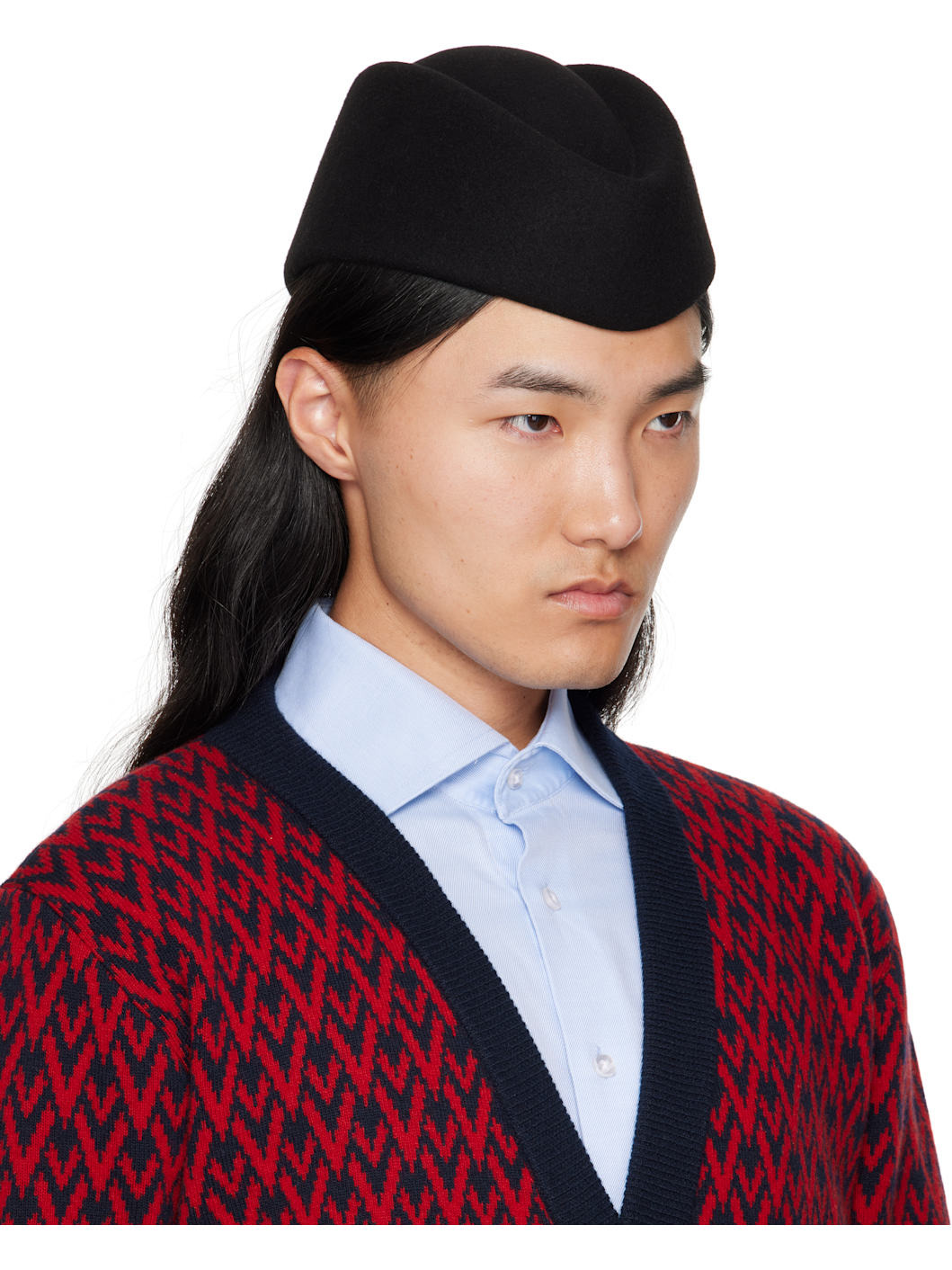 Black Wool Cap - 2