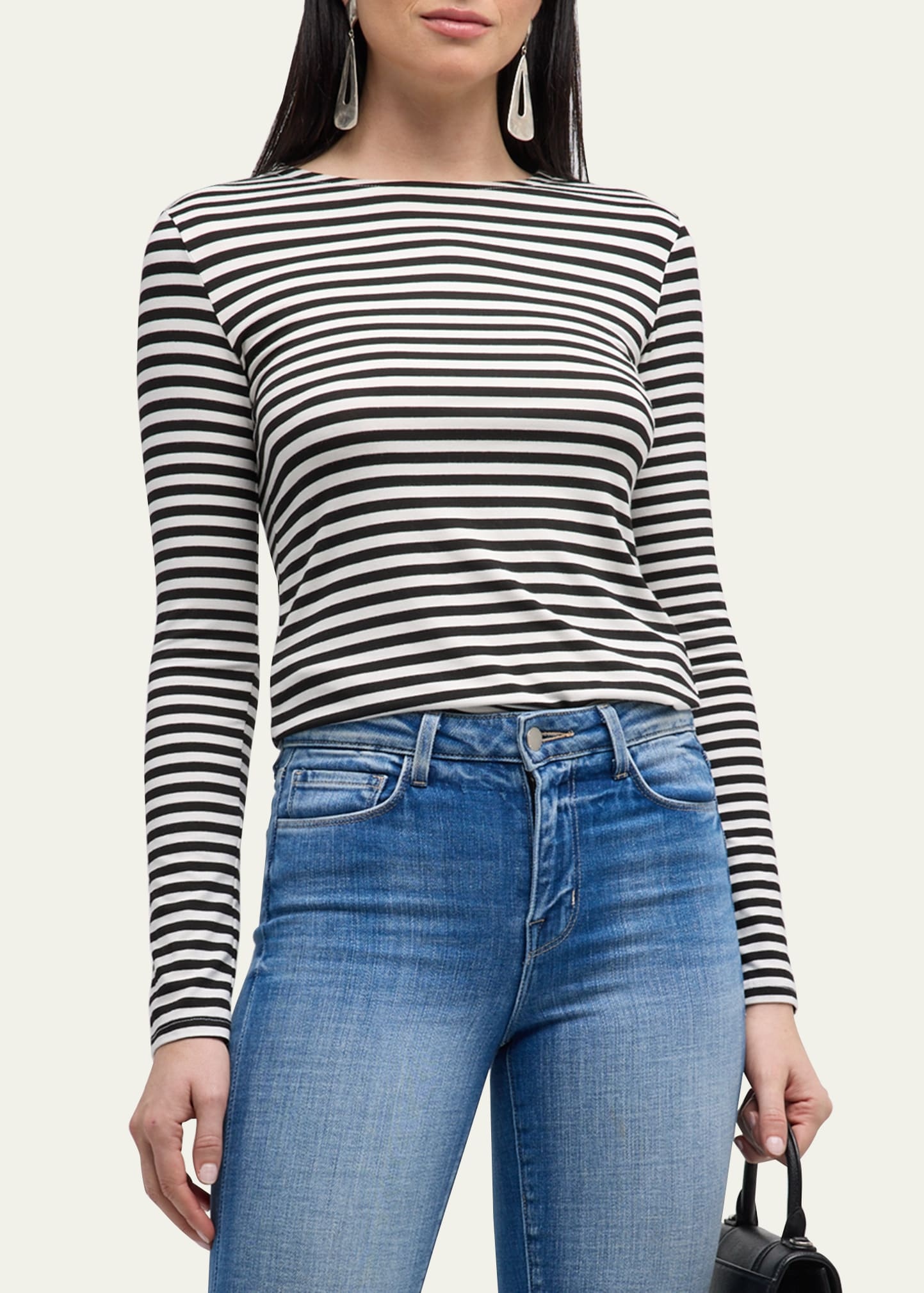 Tess Long-Sleeve Stripe Tee - 4