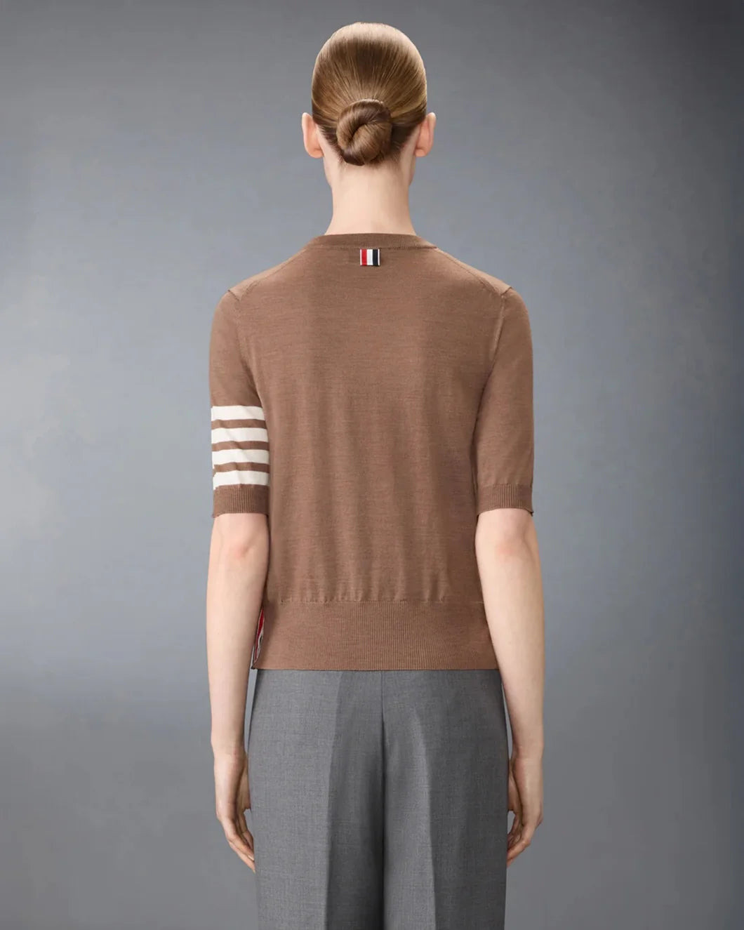 MERINO WOOL JERSEY STITCH 4-BAR TEE - 3