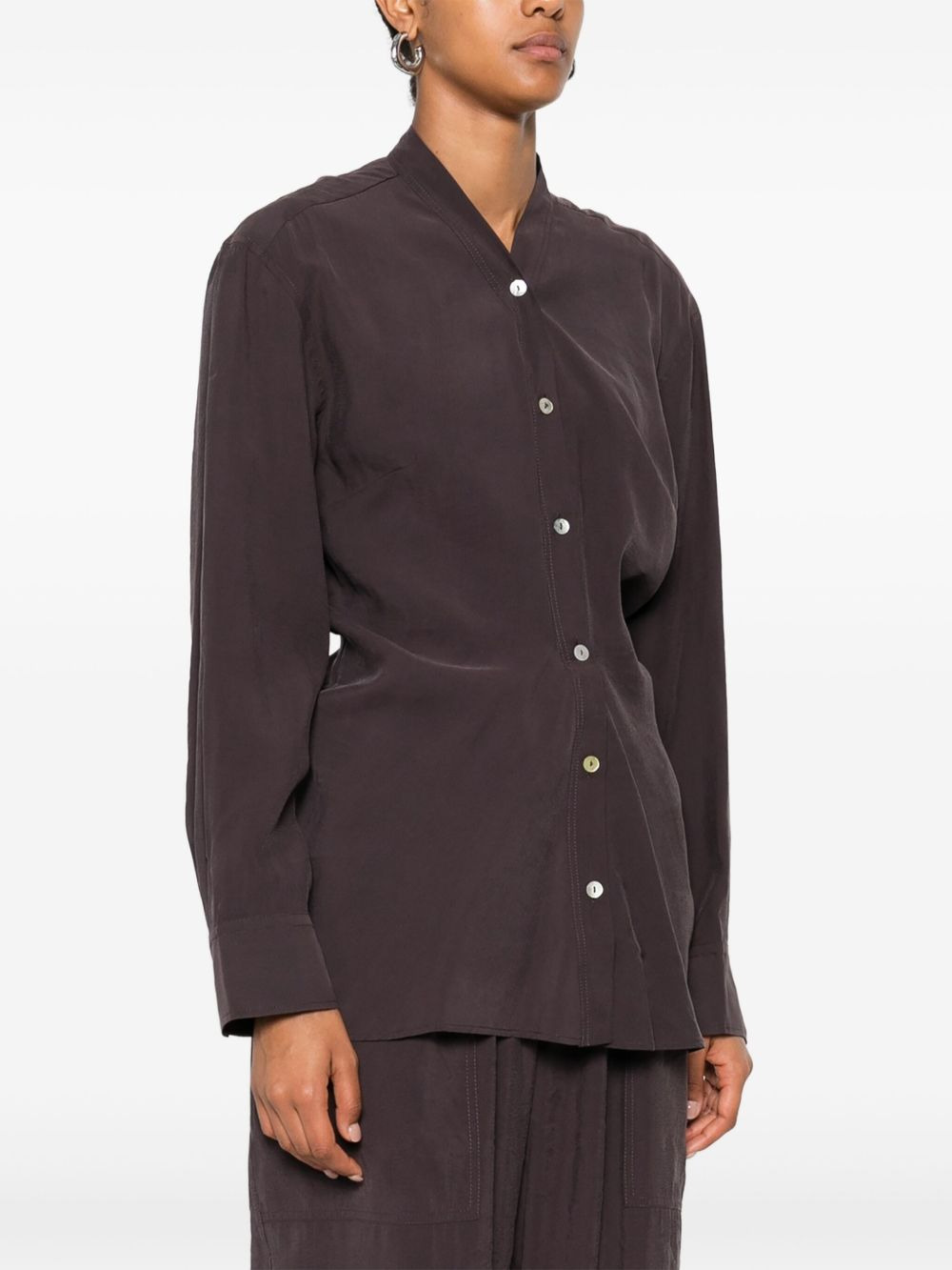 button-fastening shirt - 3