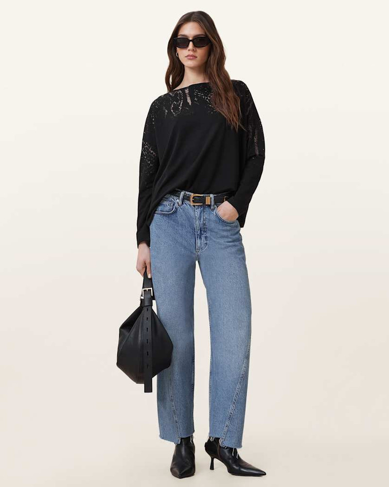 ALLSAINTS RITA RELAXED FIT SNAKE PRINT T-SHIRT outlook