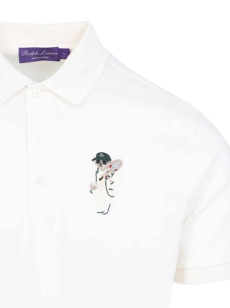 embroidered-bear polo shirt 3