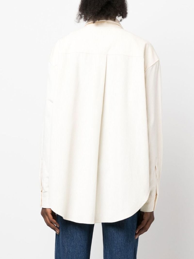 long-sleeve corduroy T-shirt - 6