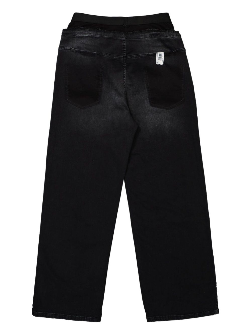 elasticated-waistband jeans - 2