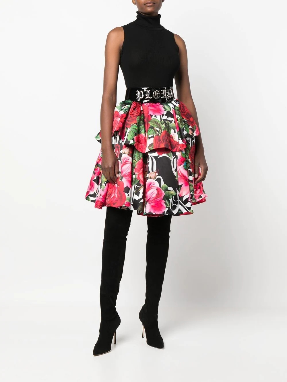 Blossom floral-print skirt - 2