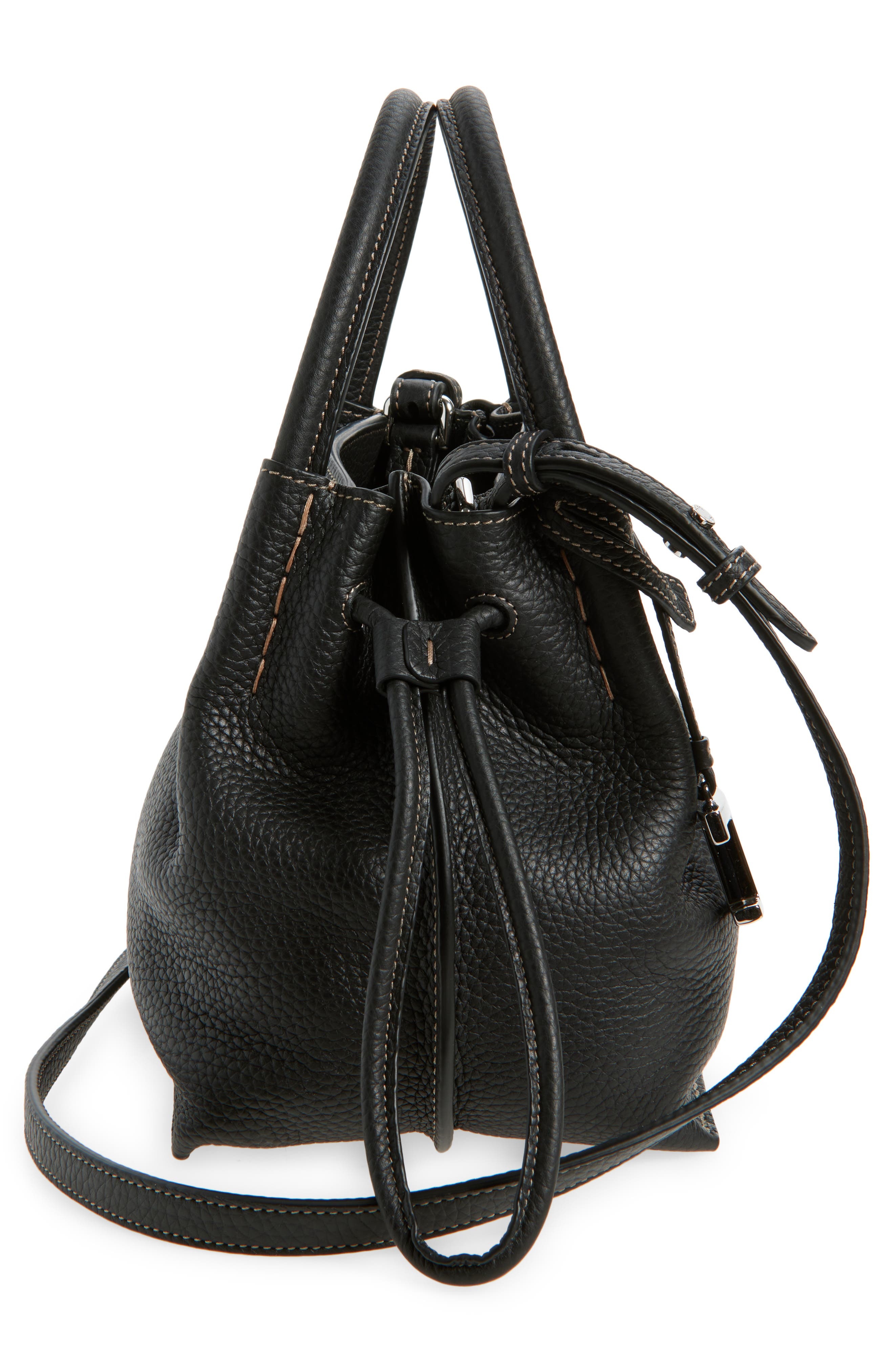 Tod's Small Buz Leather Bucket Bag in Nero at Nordstrom - 6