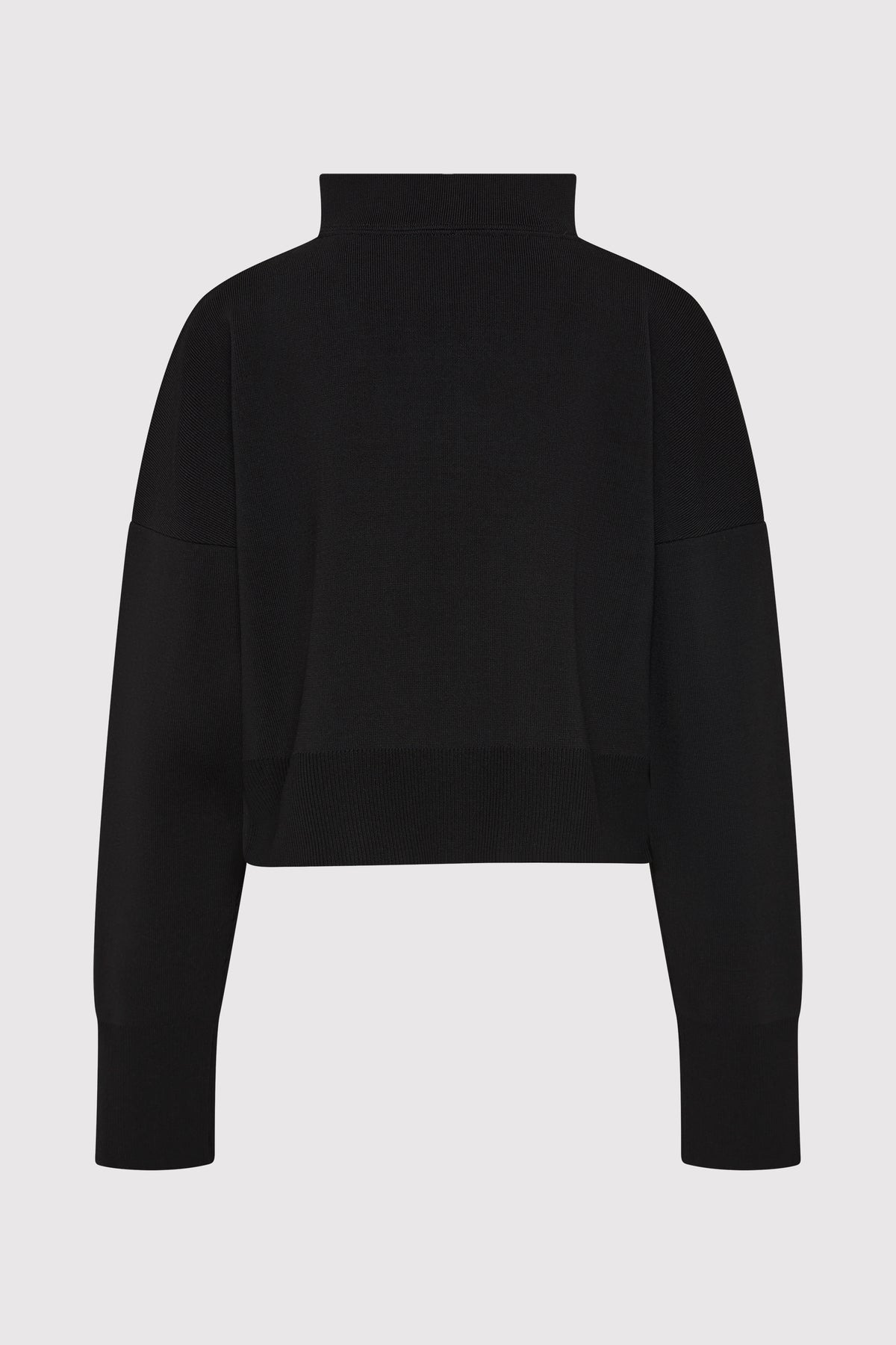 Milano Knit Zip Jumper - Black - 9