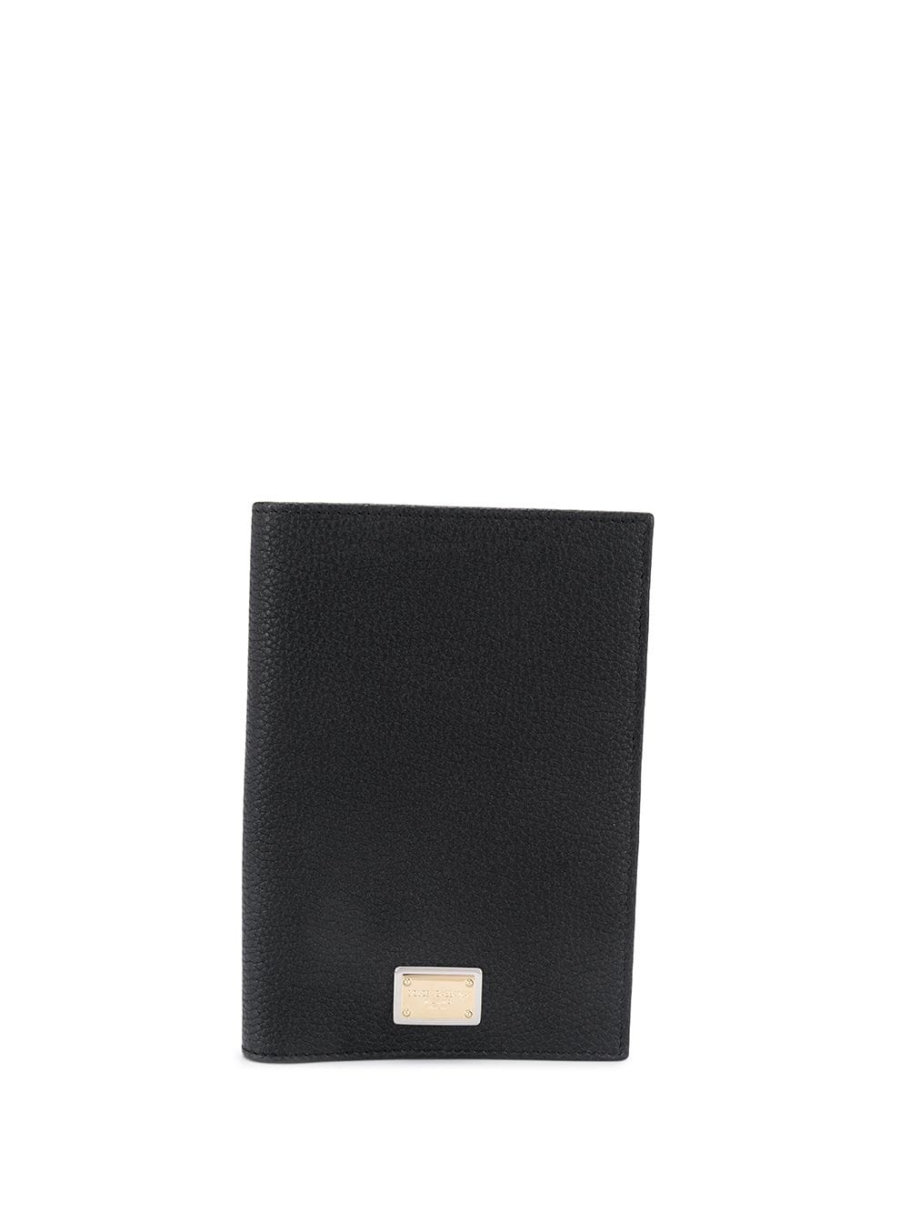 logo leather wallet - 1