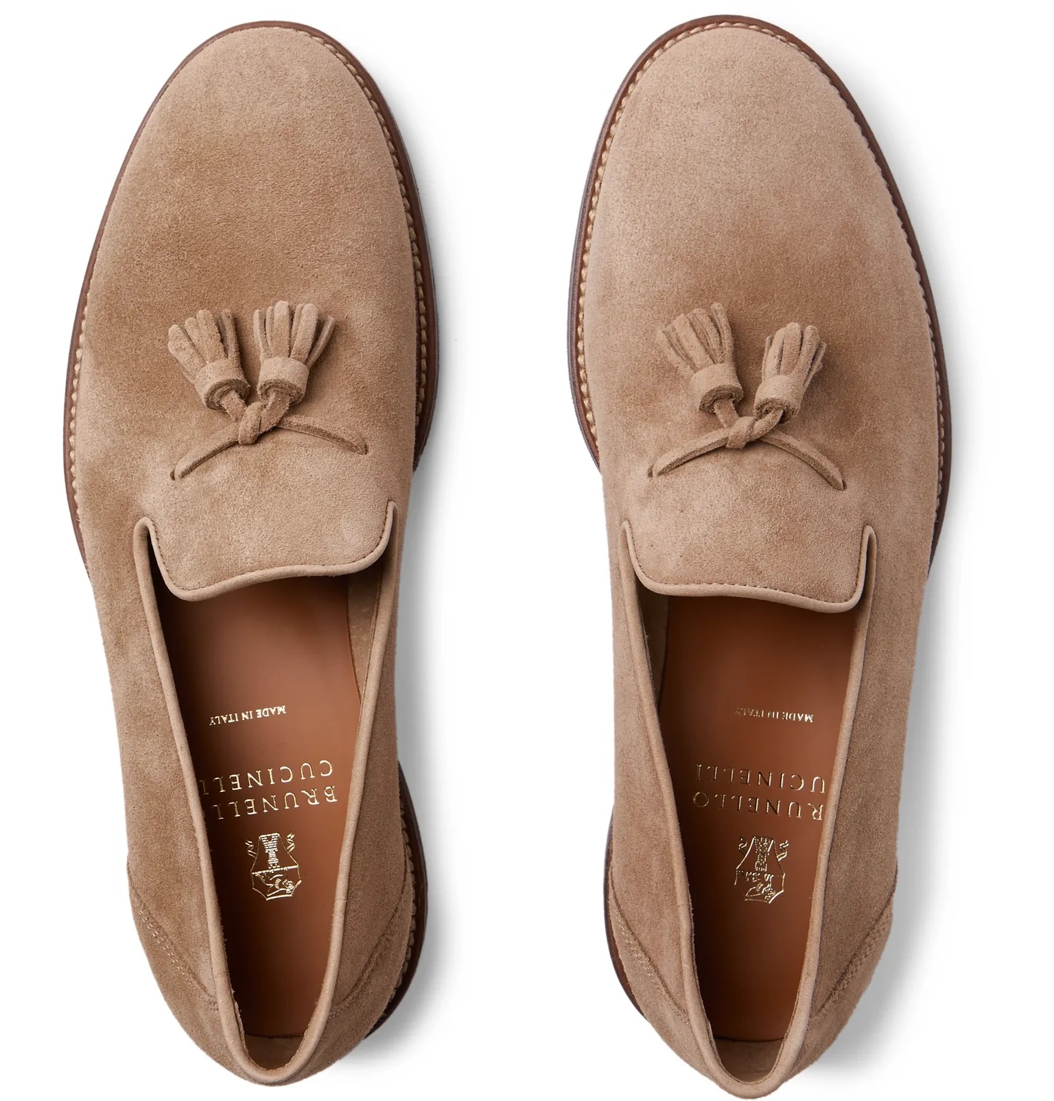 Suede Tasselled Loafers - 8