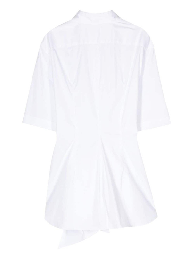Aspesi lace-up detail poplin shirt outlook