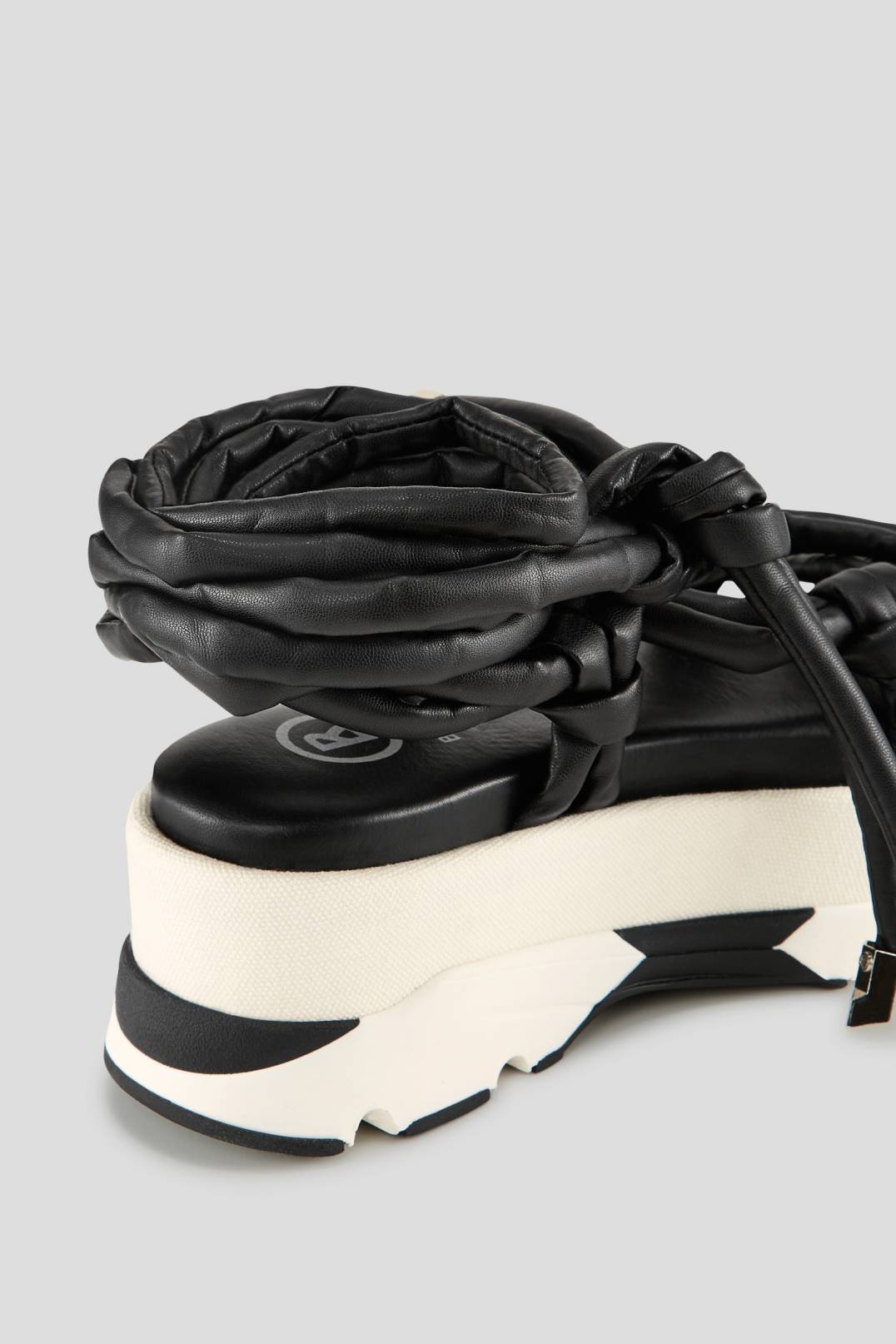 SARAGOSSA PLATFORM SANDALS IN BLACK - 6