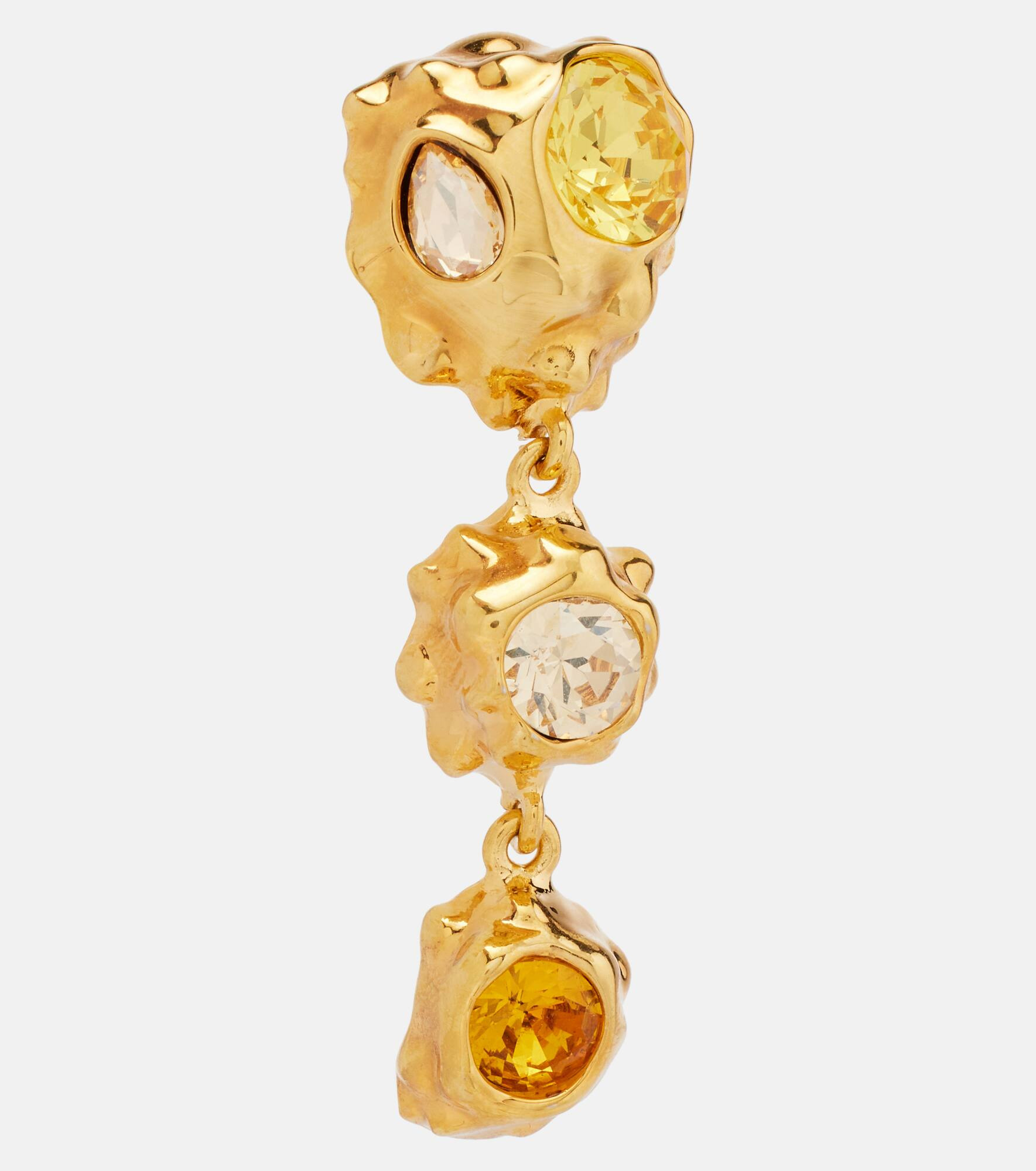 Crystal-embellished drop earrings - 2