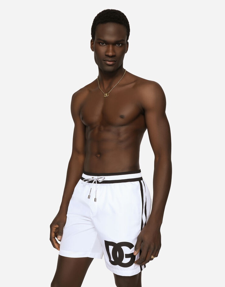 Mid-length swim trunks with DG patch - 4