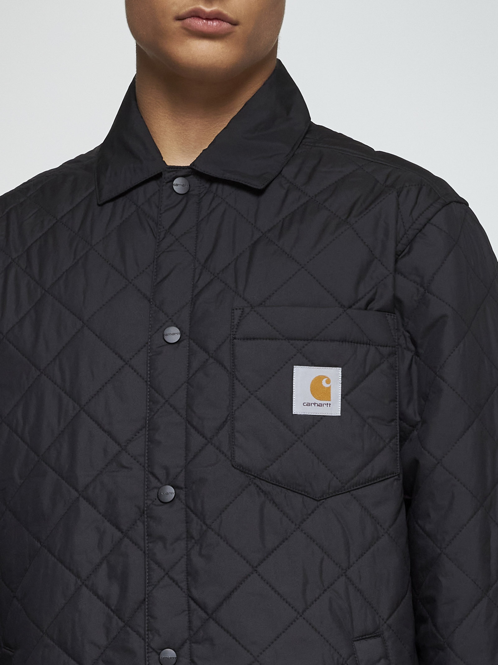 Wadeson quilted nylon shirt jacket - 4