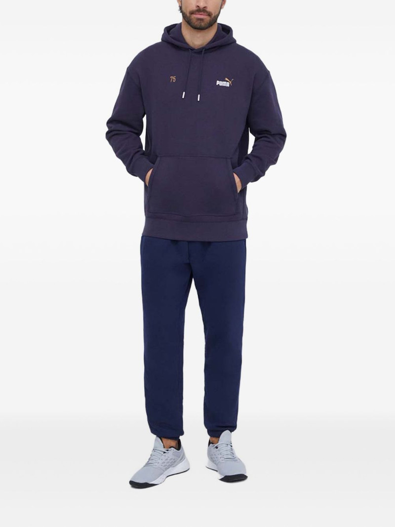 PUMA logo-embroidered graphic hoodie outlook