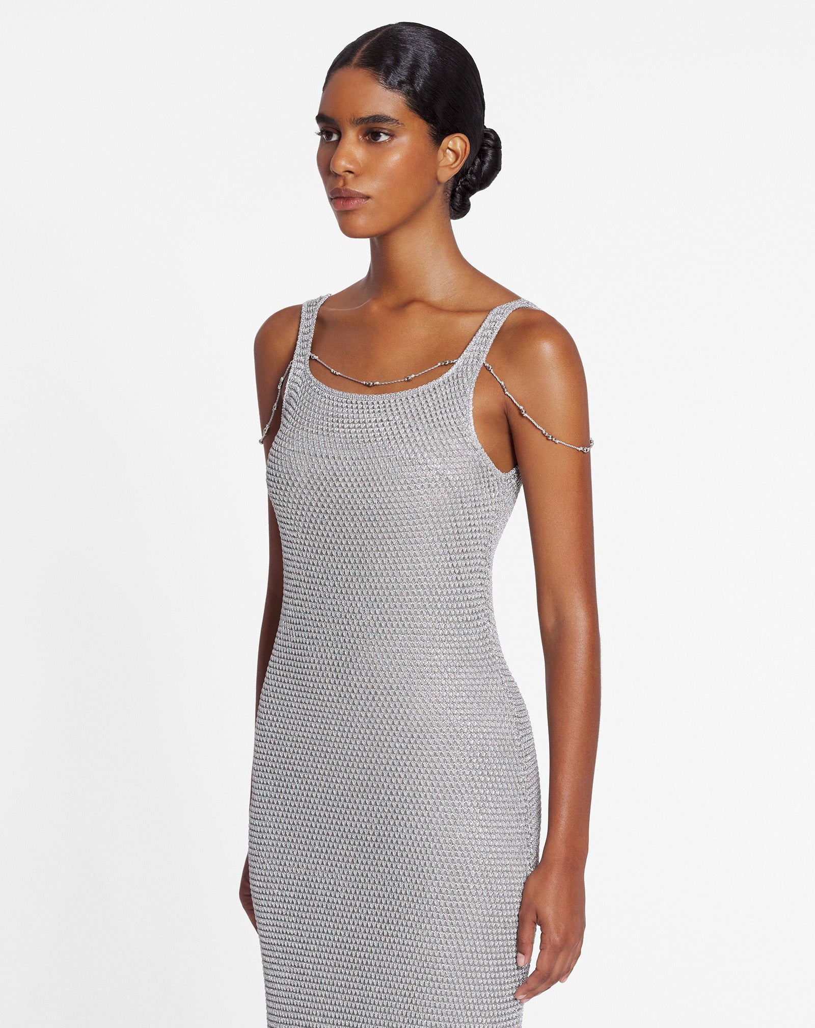 LONG SLEEVELESS DRESS - 3