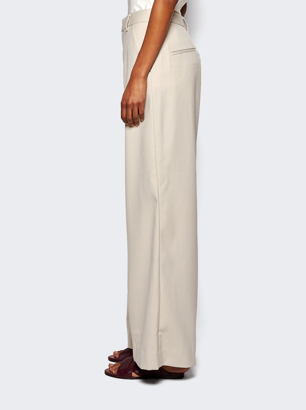 Wide Leg Trouser Fondant - 3