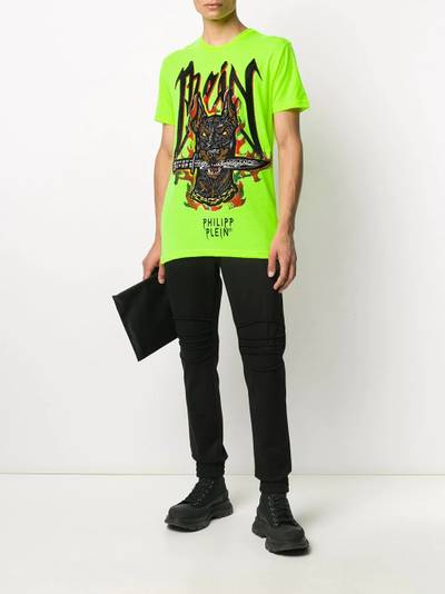 PHILIPP PLEIN Graffiti rhinestone-embellished T-shirt outlook