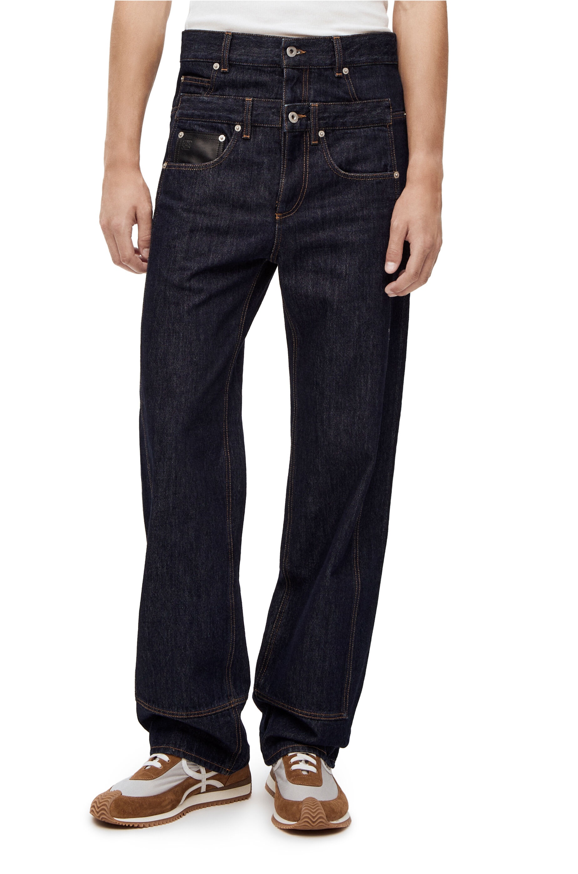 Trompe l'oeil jeans in denim - 3