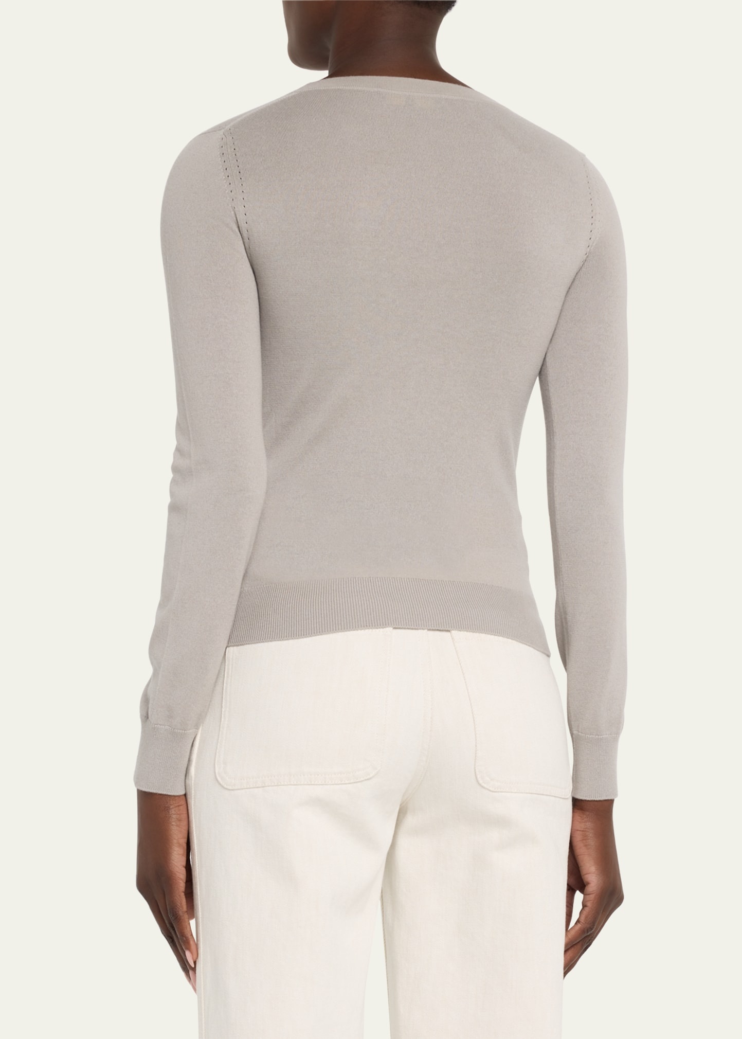 Long-Sleeve Cashmere Sweater - 3