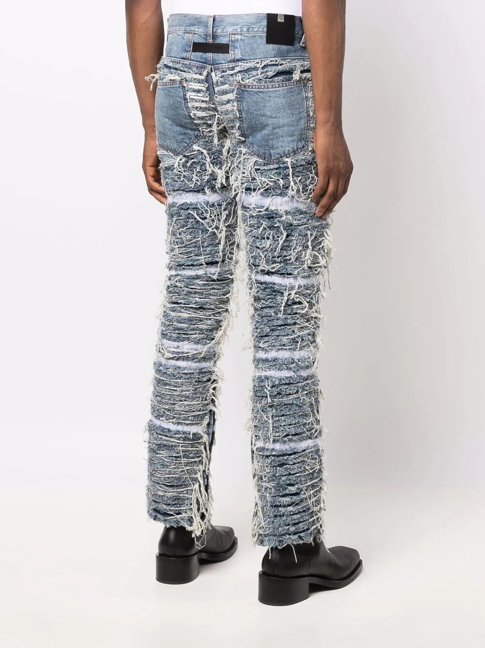 distressed denim jeans - 4