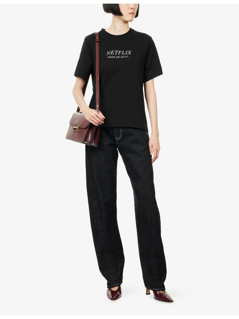 Victoria Beckham Twisted Low-Rise Slouch Denim Jeans outlook