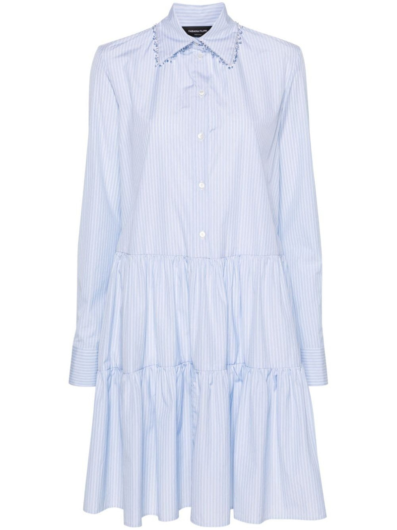 striped cotton shirtdress 1