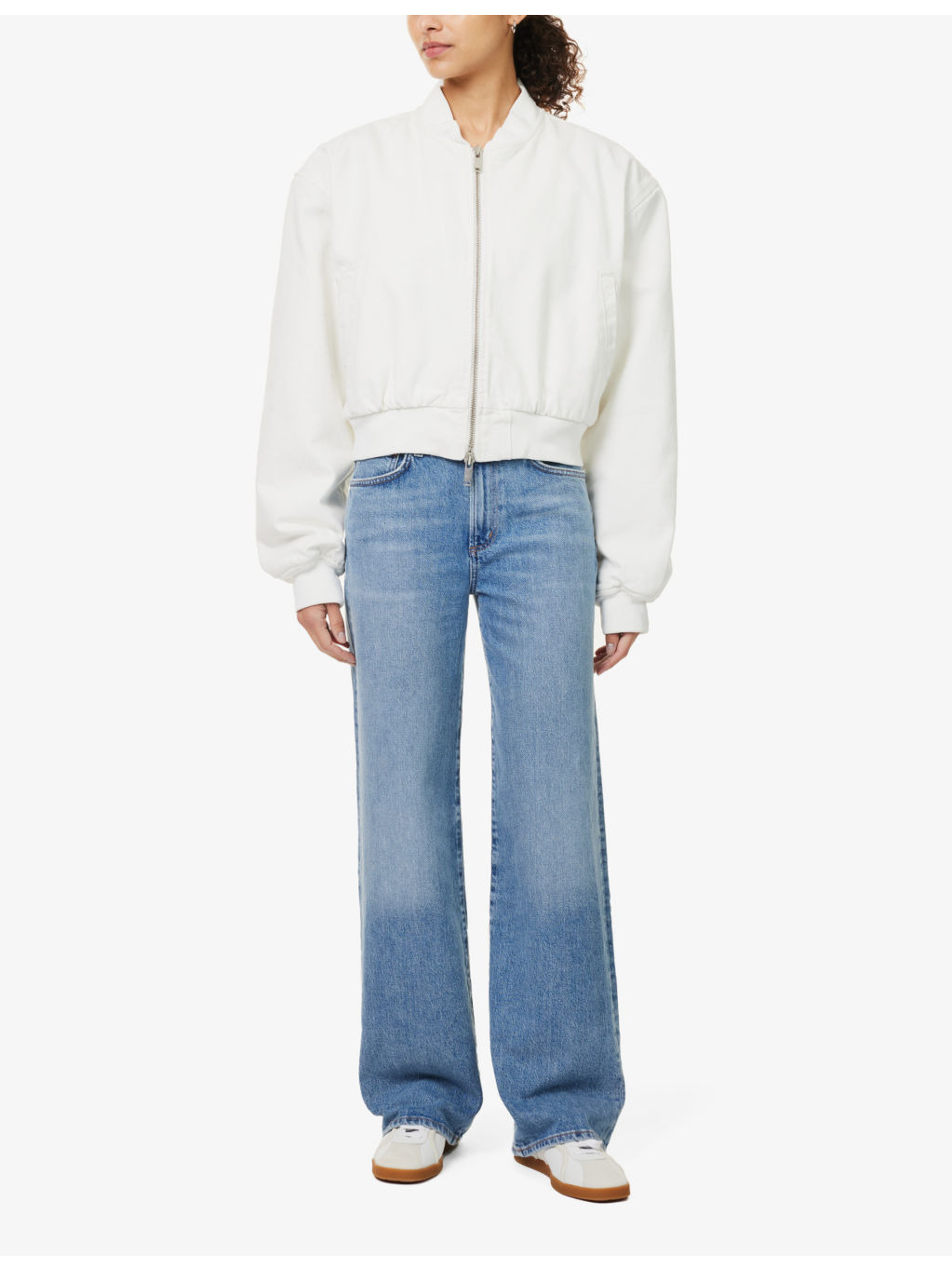 Harper straight-leg mid-rise recycled-cotton denim jeans - 2