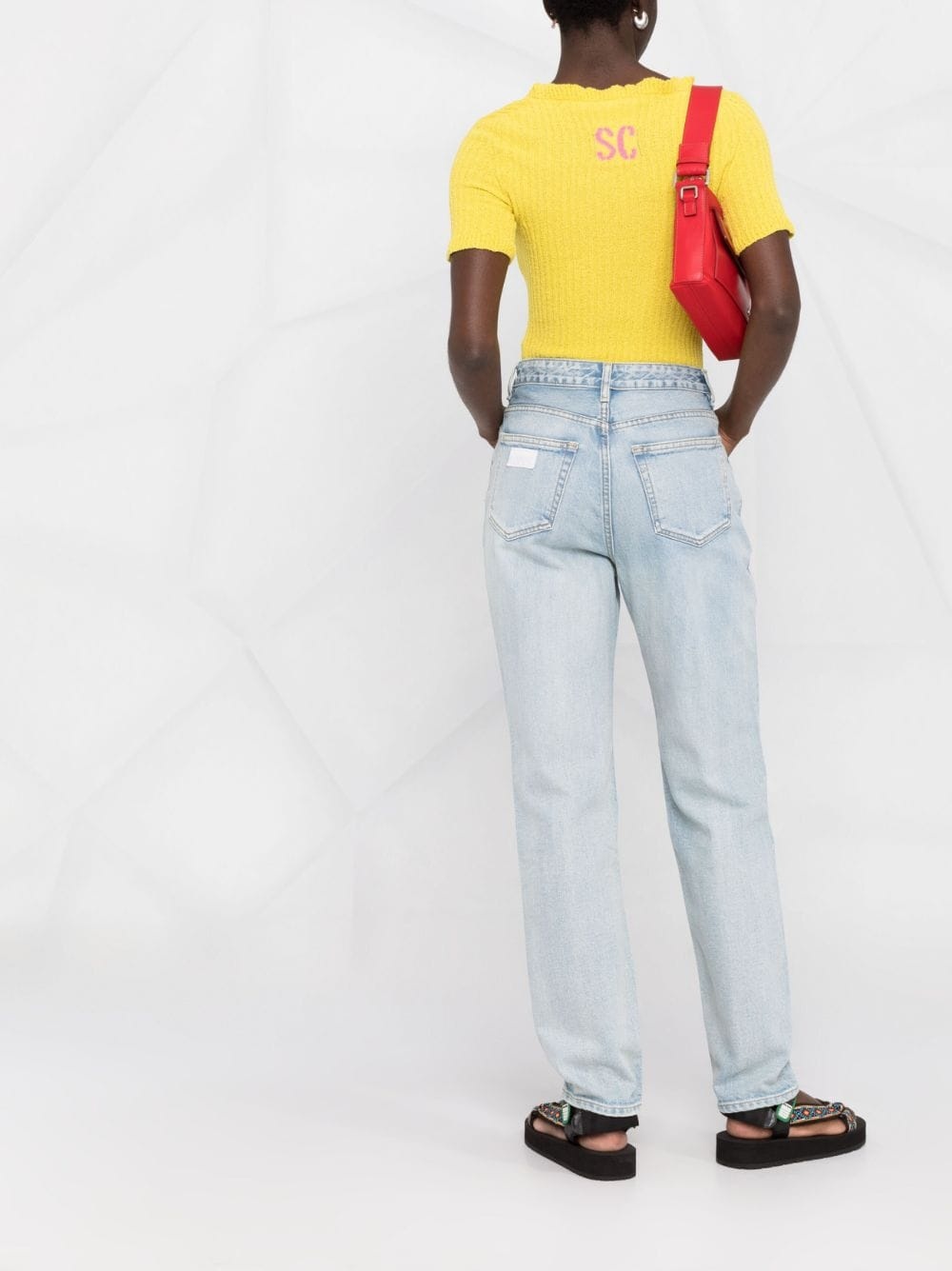straight-leg high-rise jeans - 4