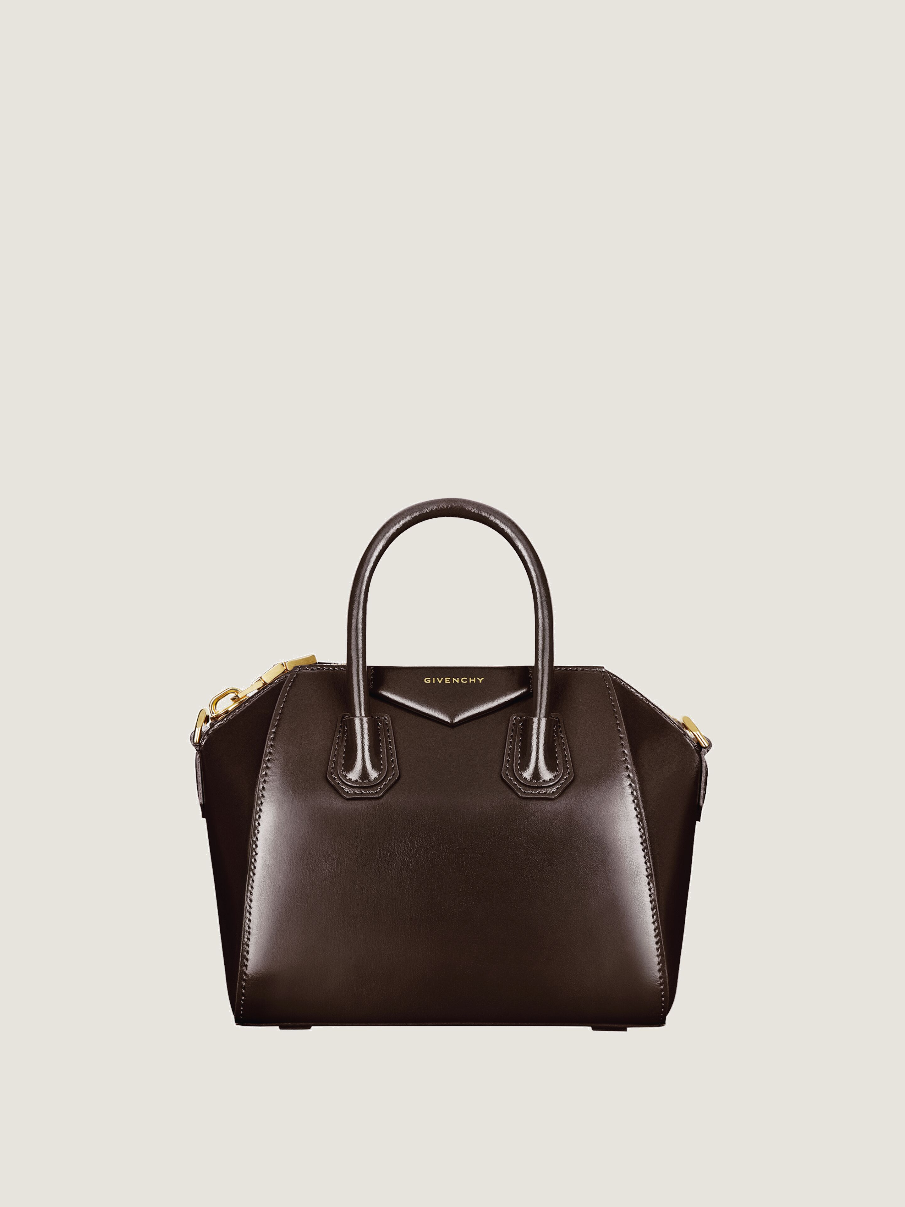 MINI ANTIGONA BAG IN BOX LEATHER - 1