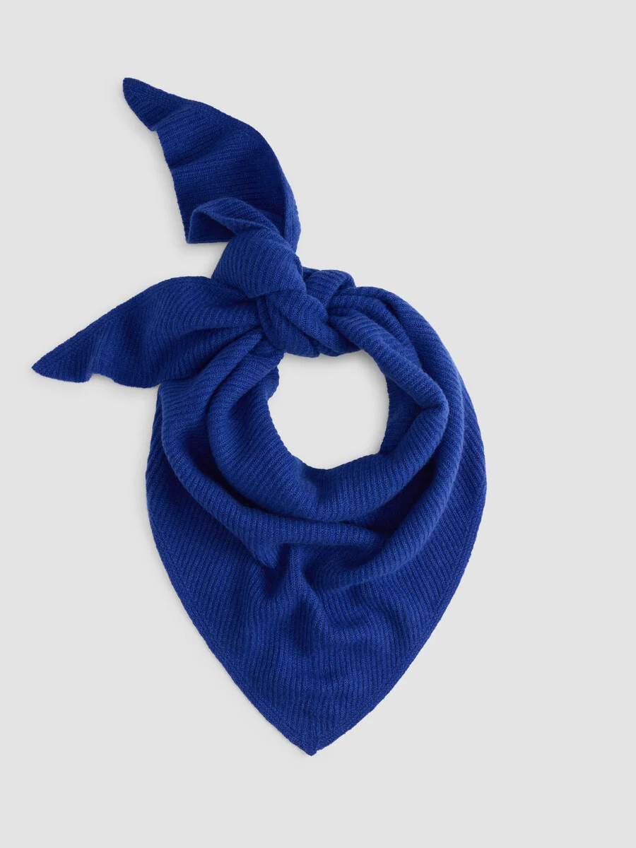 Italian Cashmere Triangle Scarf - 1
