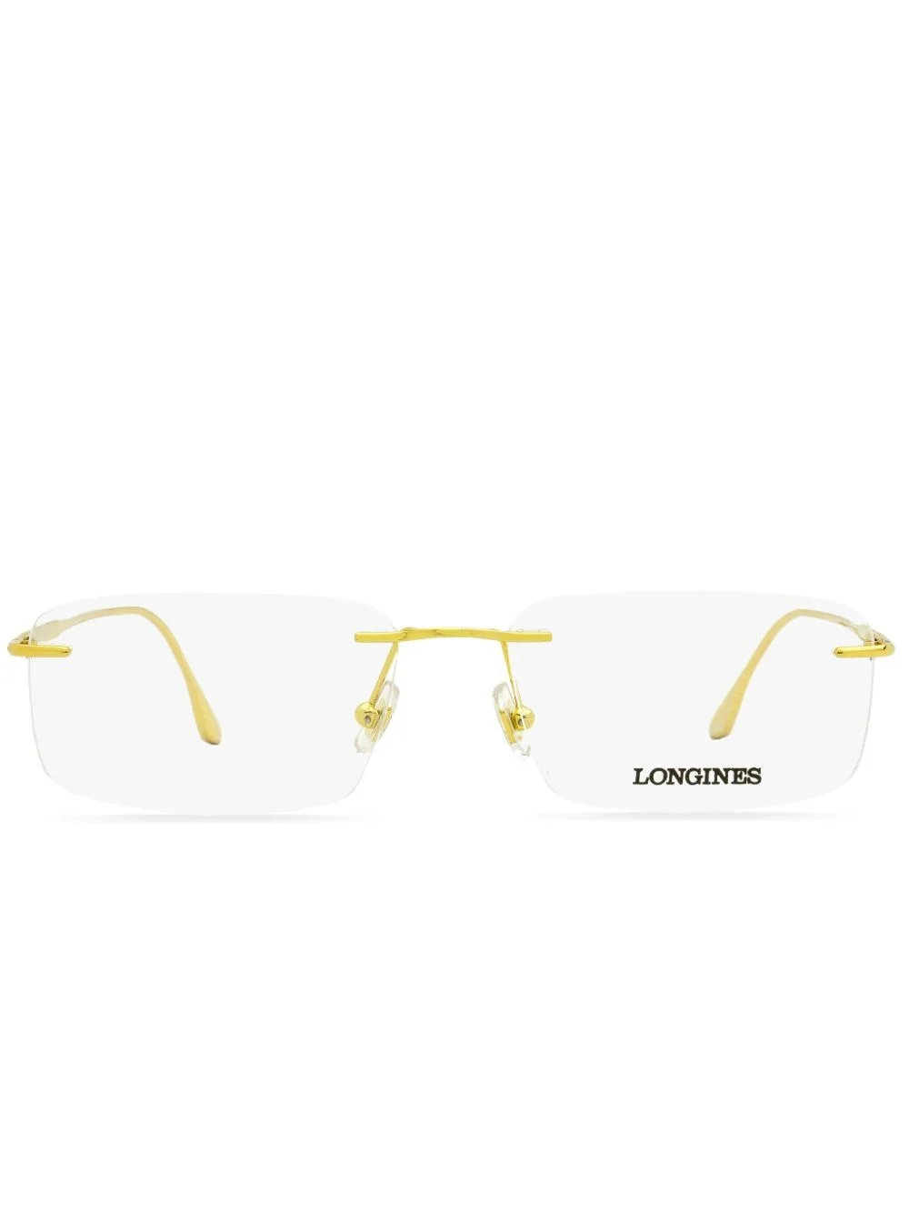 rimless square-frame glasses - 1