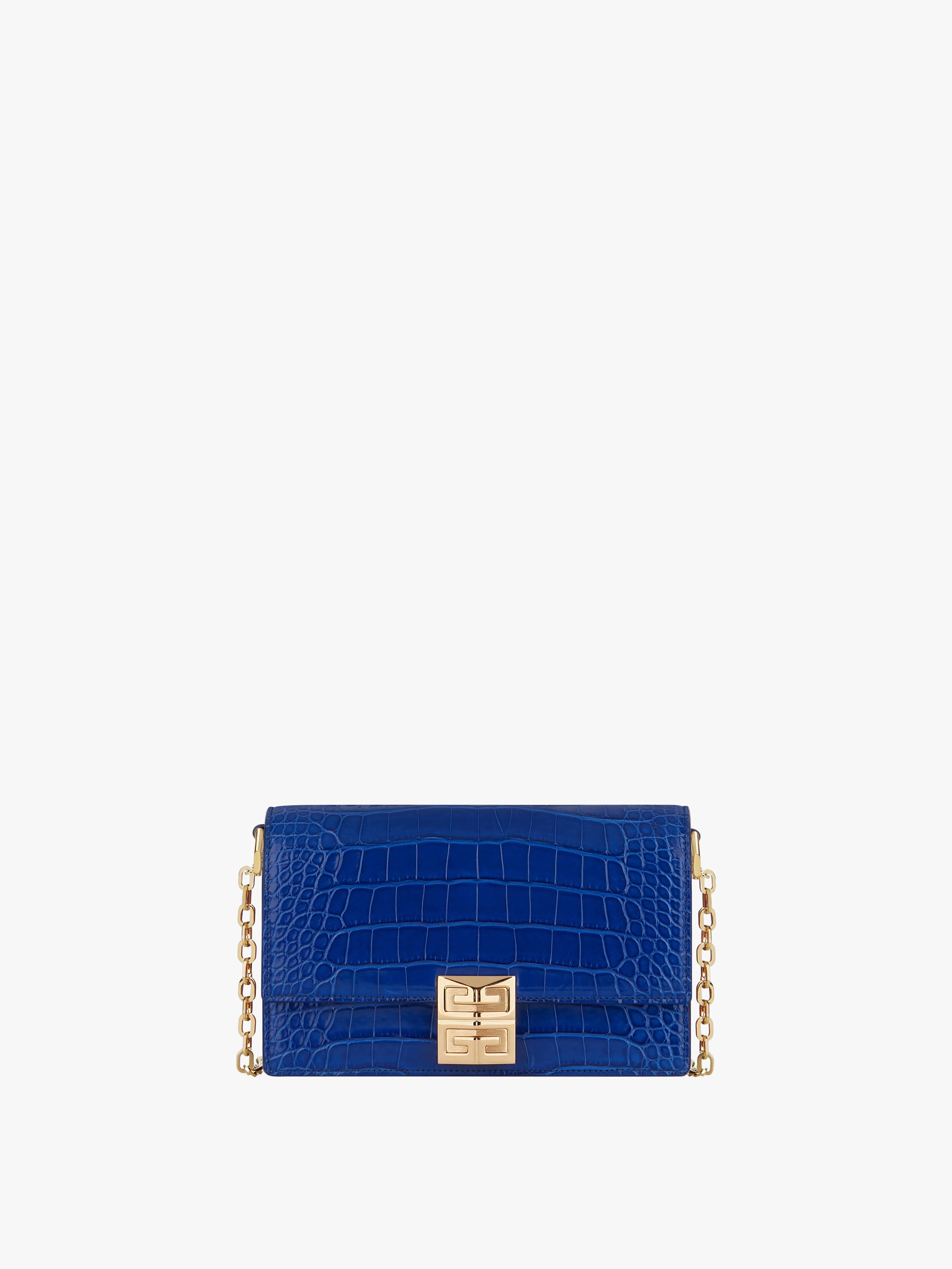 SMALL 4G BAG IN CROCODILE WITH CHAIN - 1