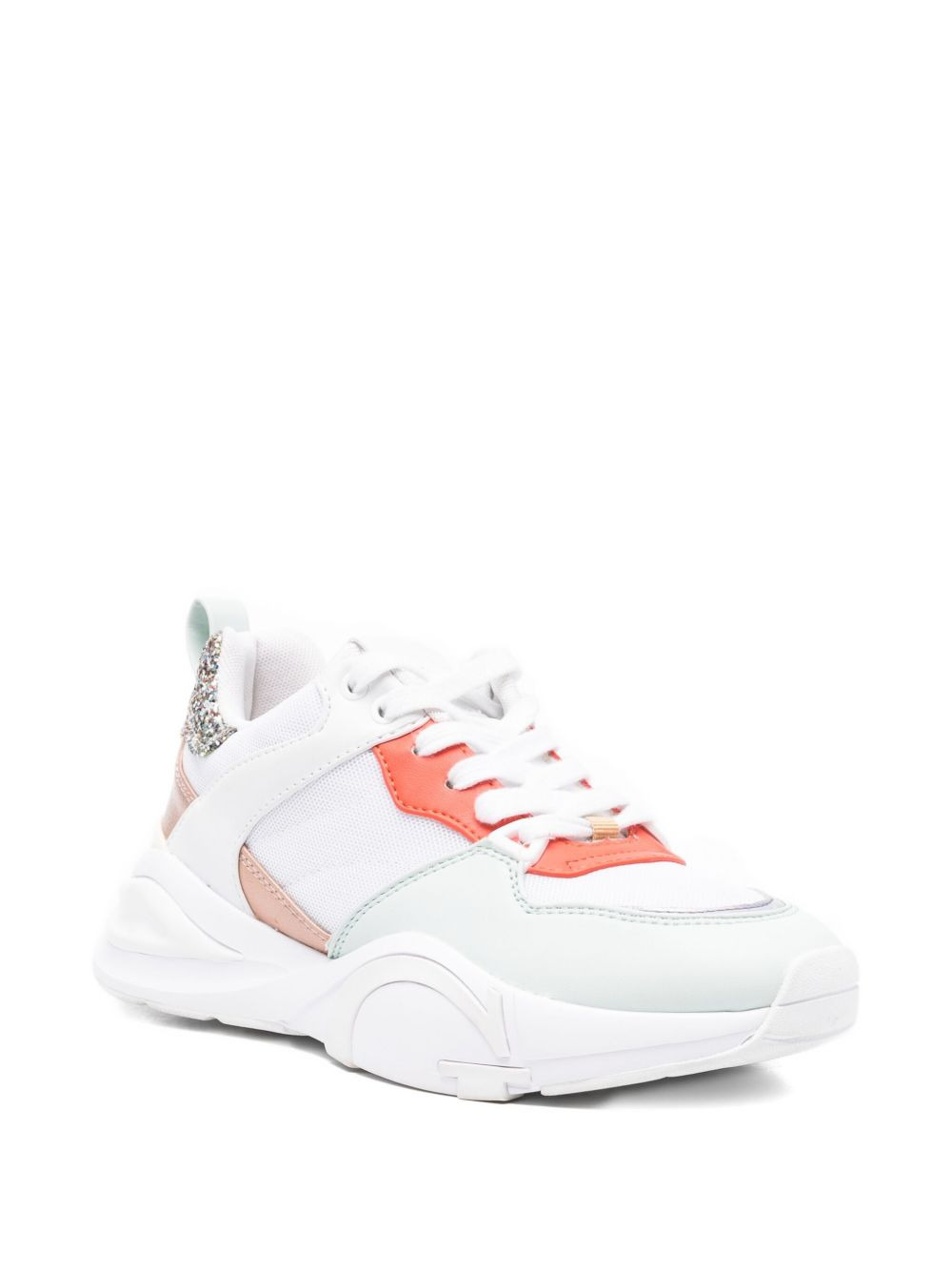 glitter-panelled chunky sneakers - 2