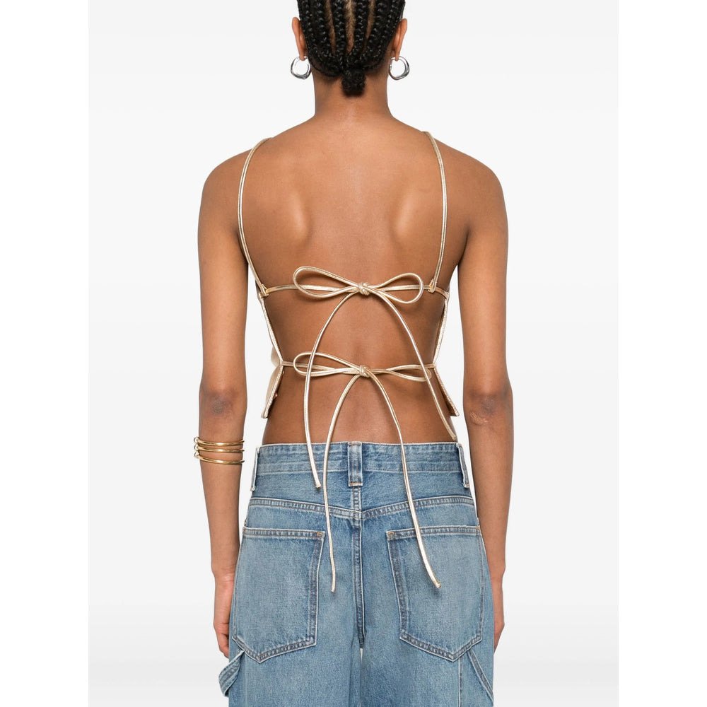 Cult Gaia Gold Tops - Vests & Tank Tops Women - 3