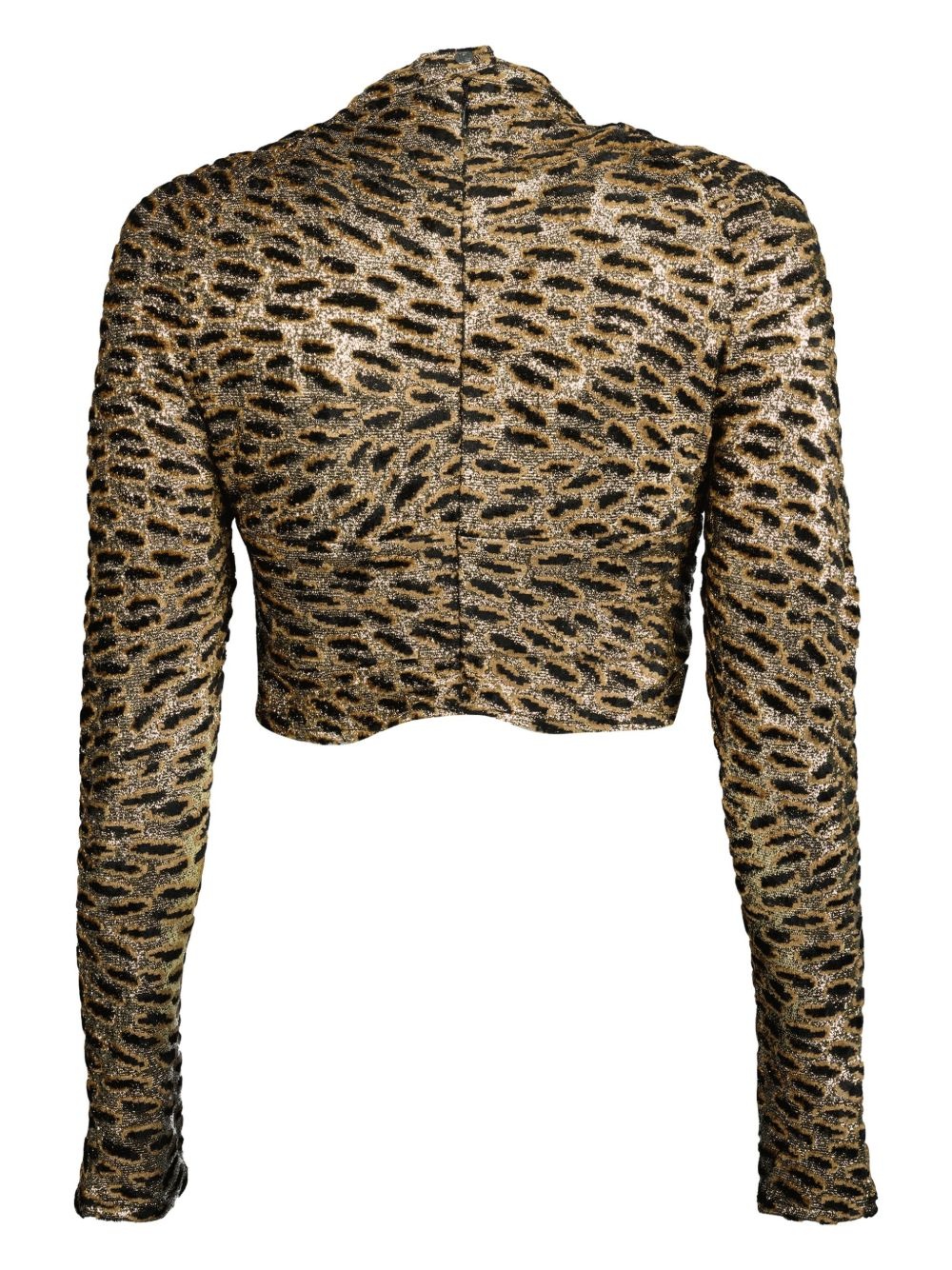 animal-print long-sleeve top - 2