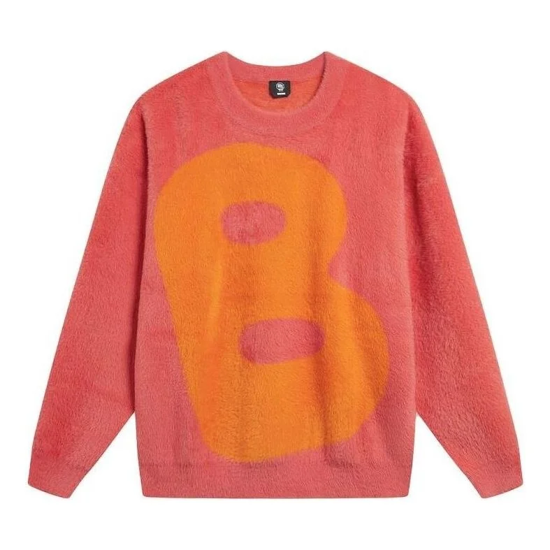 Li-Ning BadFive Big B Logo Knit Sweater 'Red Orange' AMBT147-6 - 1