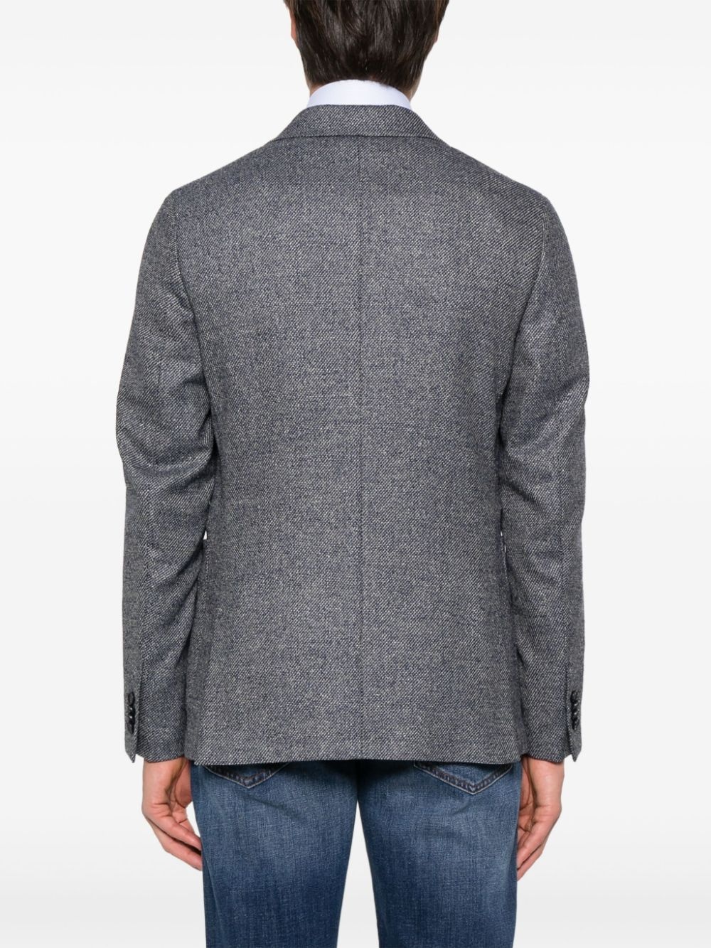 mélange-effect blazer - 4