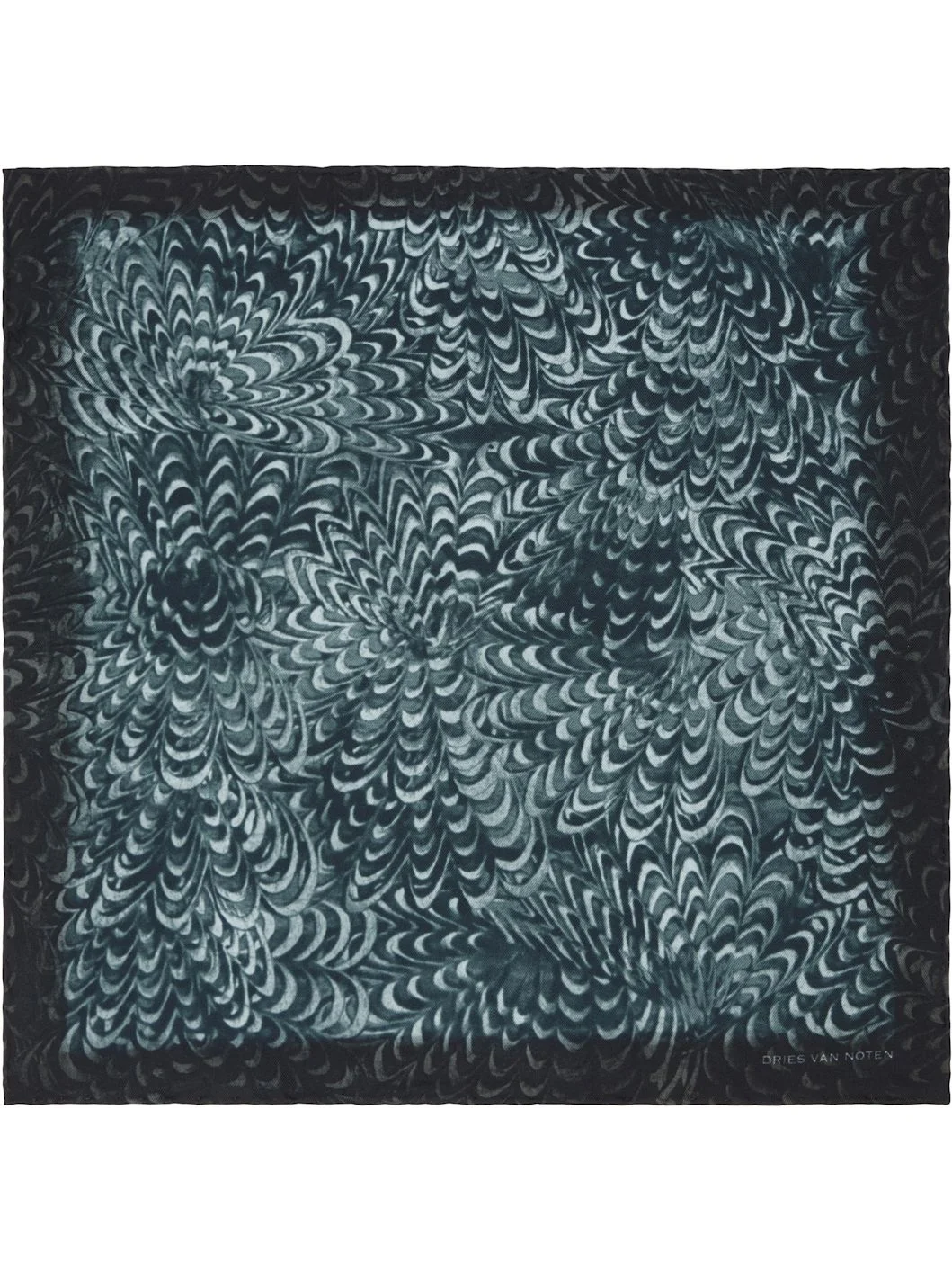 Navy Silk Pocket Square - 1