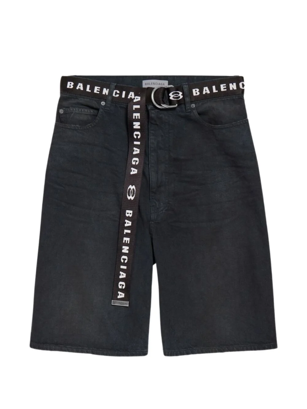 Balenciaga Men Denim Cotton Shorts - 1