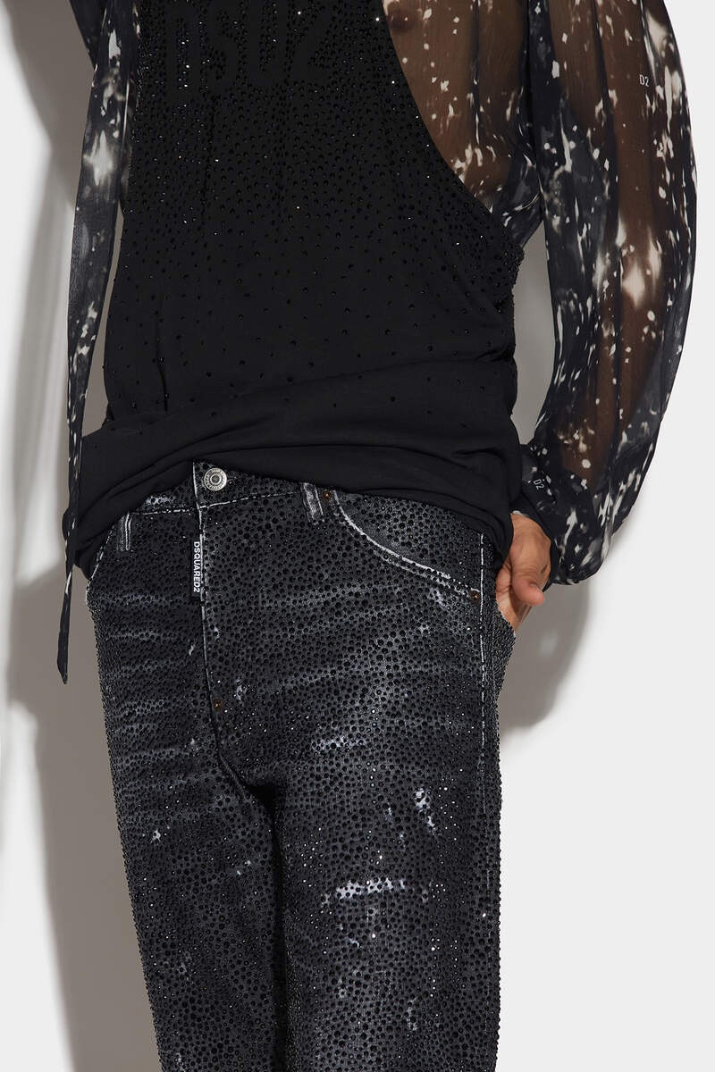 BLACK DARK GALAXY WASH COOL GUY JEANS 3