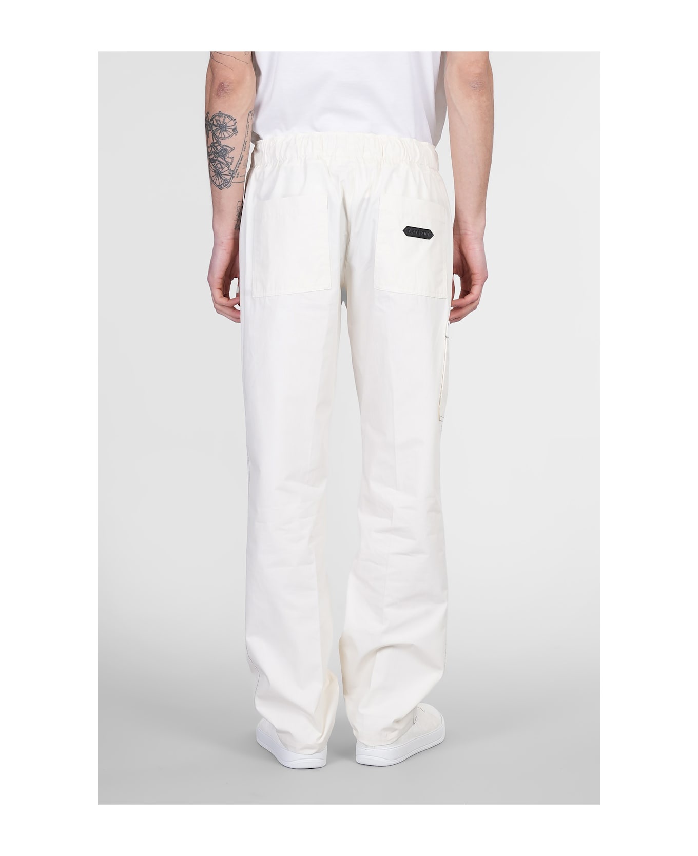 Pants In White Cotton - 3