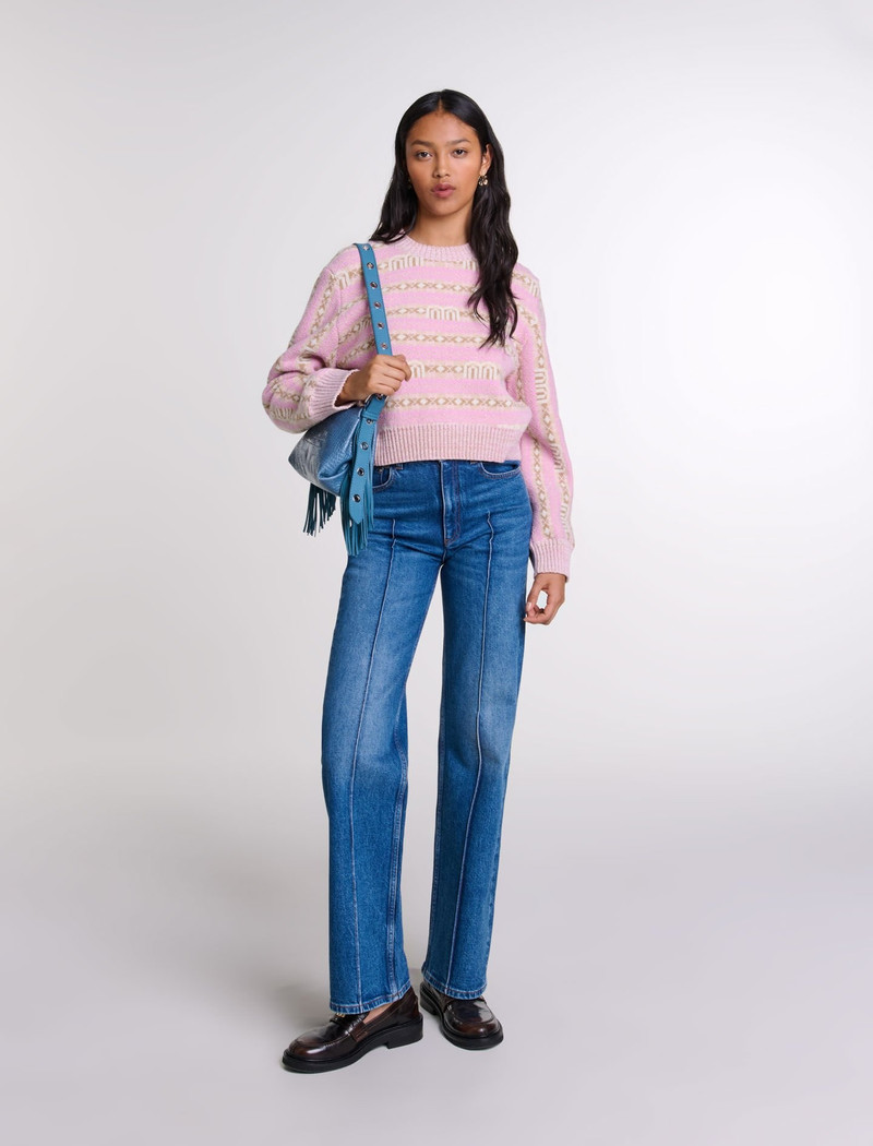 maje Jacquard jumper outlook