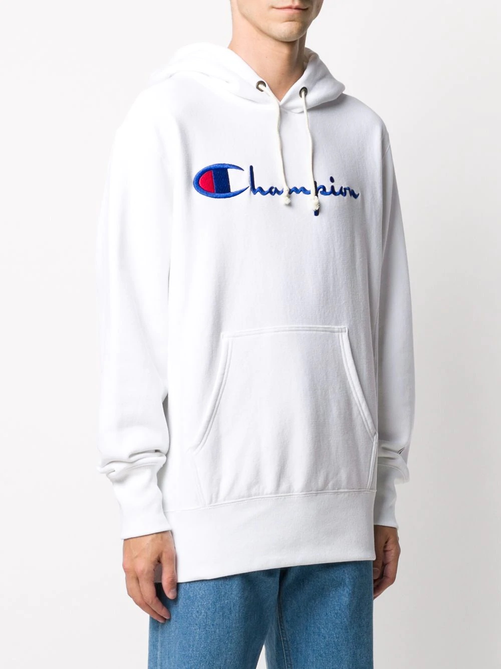 logo print hoodie  - 3