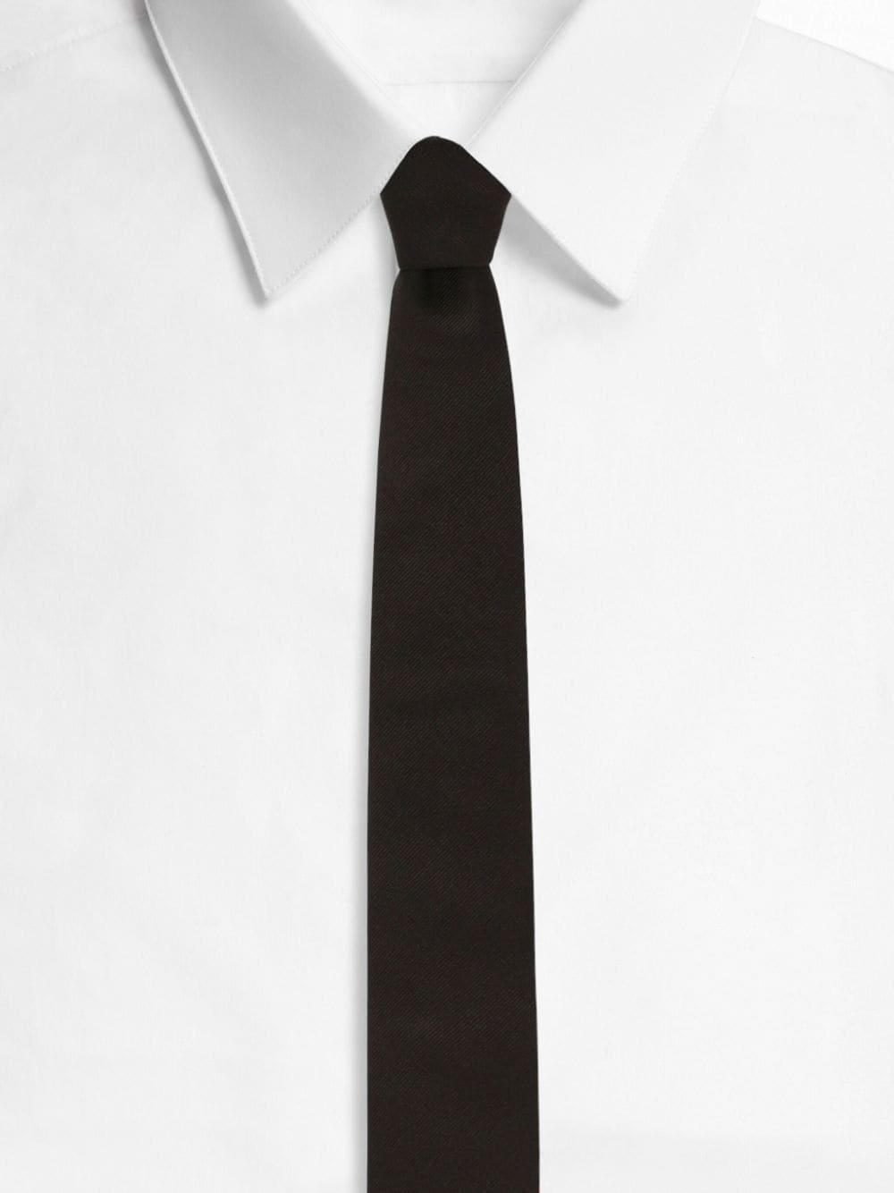 fine-ribbed silk tie - 3