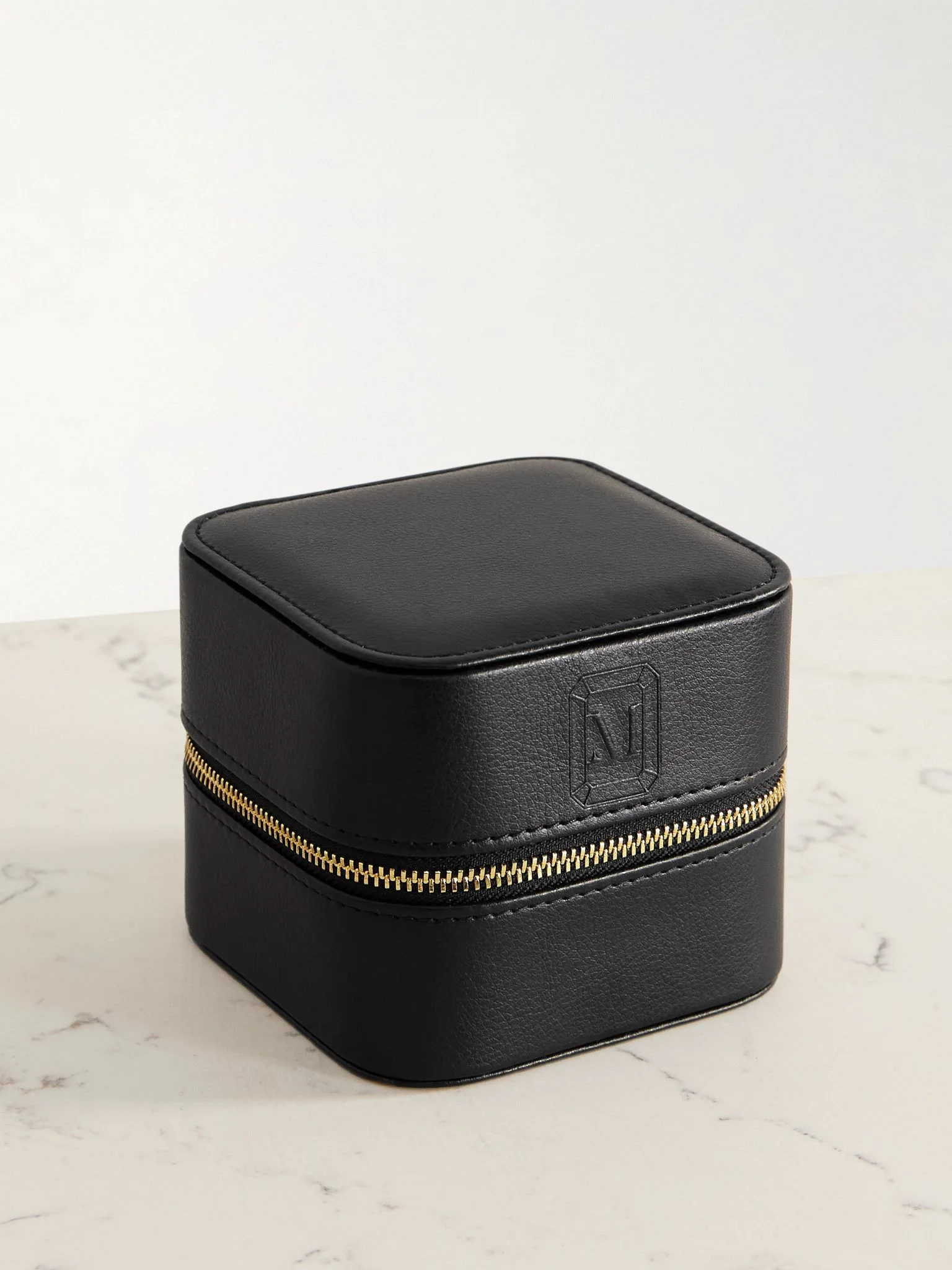Vegan leather jewelry case Black - 1