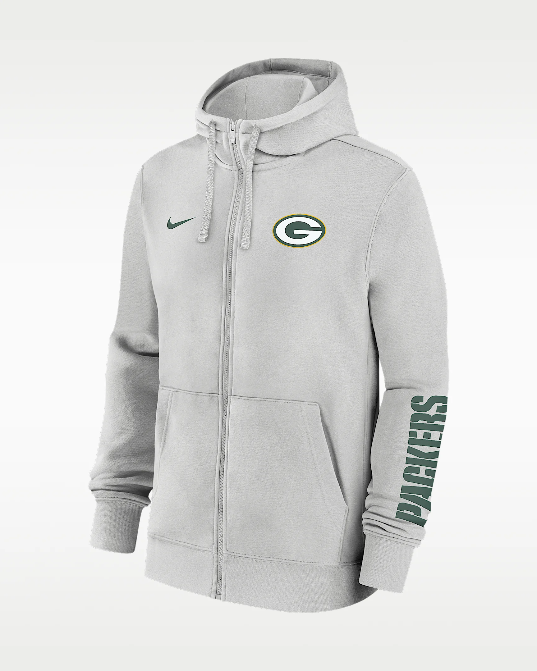 Green Bay Packers Club Men's Nike NFL Full-Zip Hoodie - 1