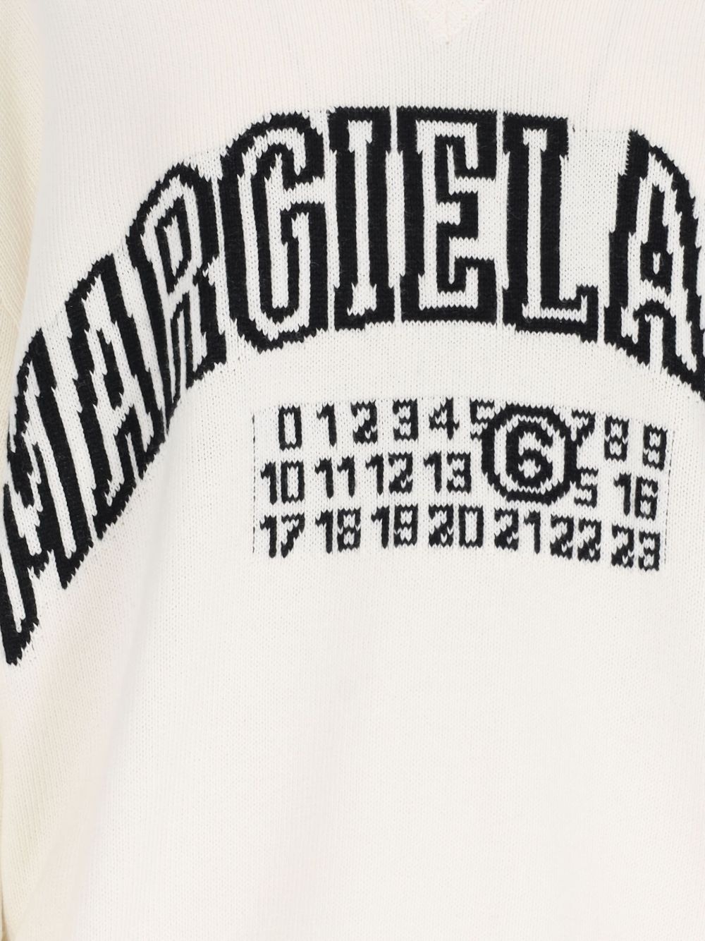 logo-knit v-neck jumper - 3