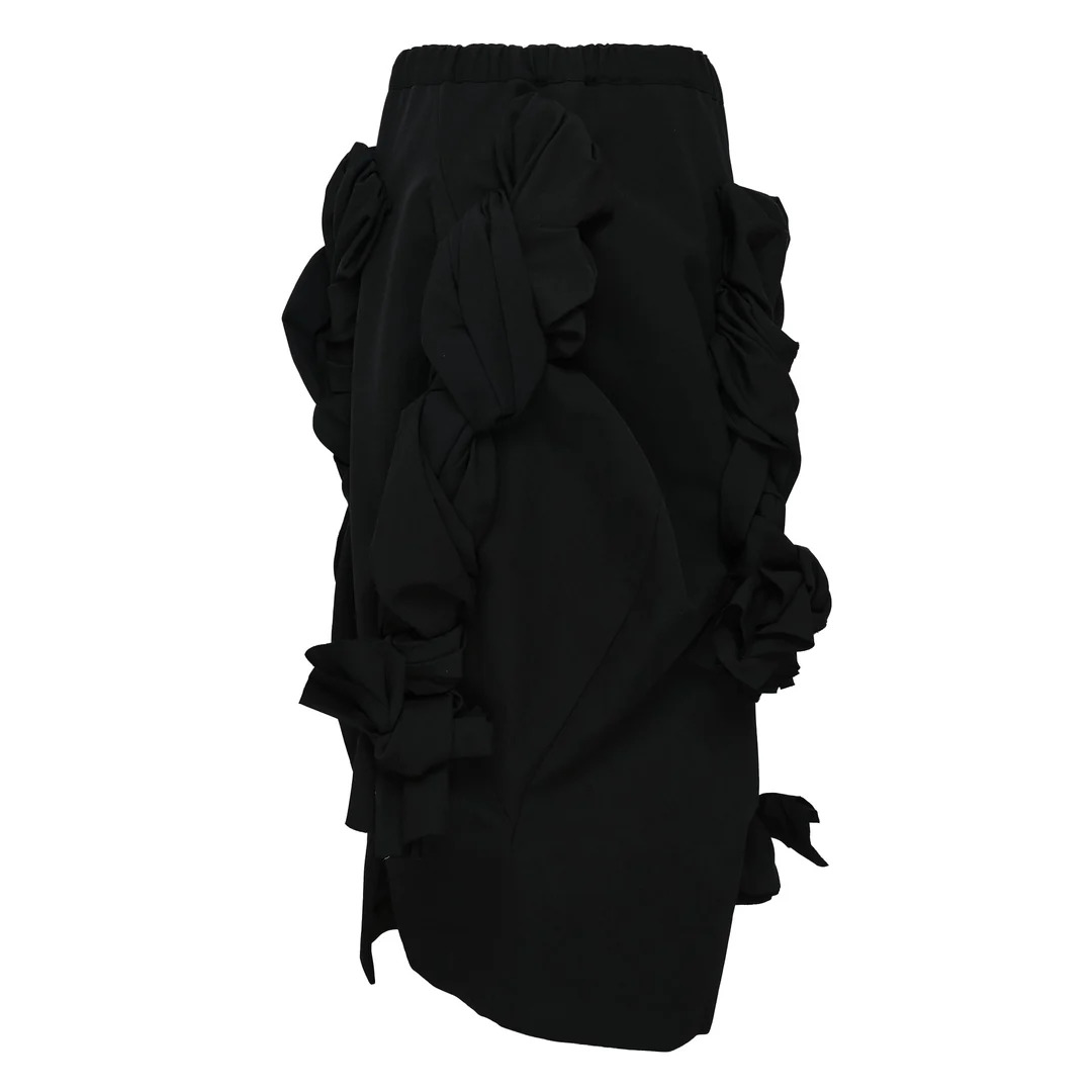 Wool Gabardine Braided Skirt - 2